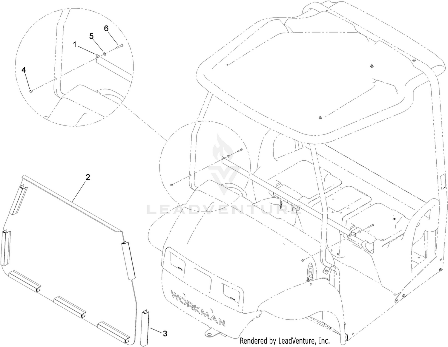 Windshield Kit Assembly