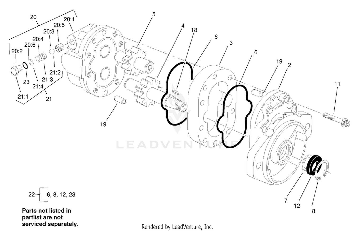 Motor Gear Assembly No. 93-6975