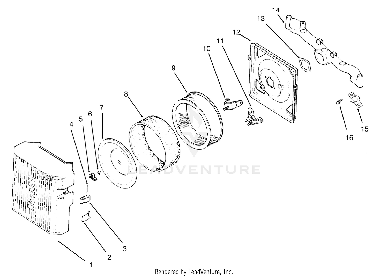 Air Intake/filtration Kohler Engine Cv16s-Ps61514