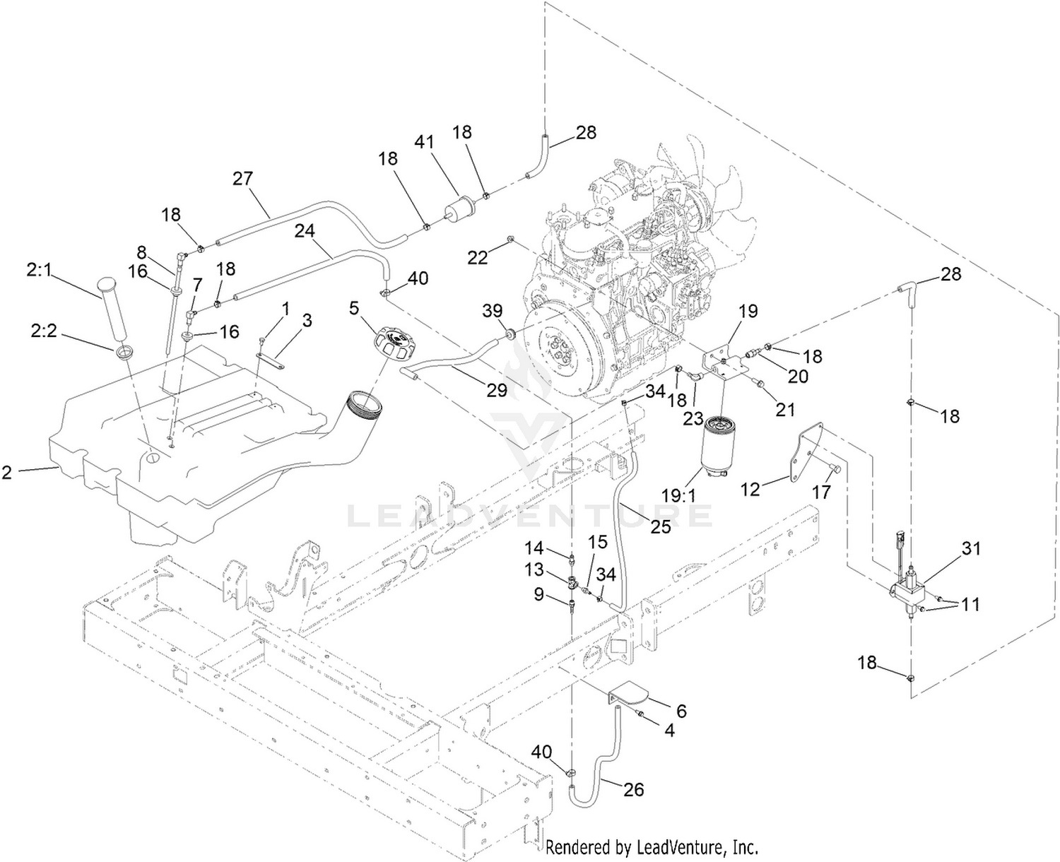 Fuel Tank and Filter Assembly