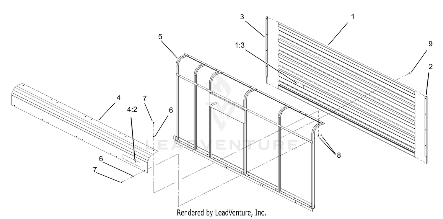 Right Hand Sidewall Assembly