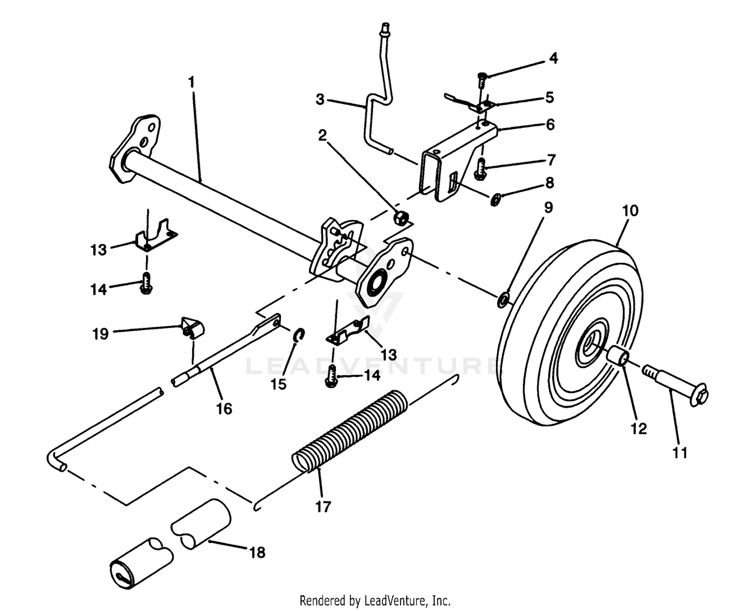 H.p. Rear Axle Assembly
