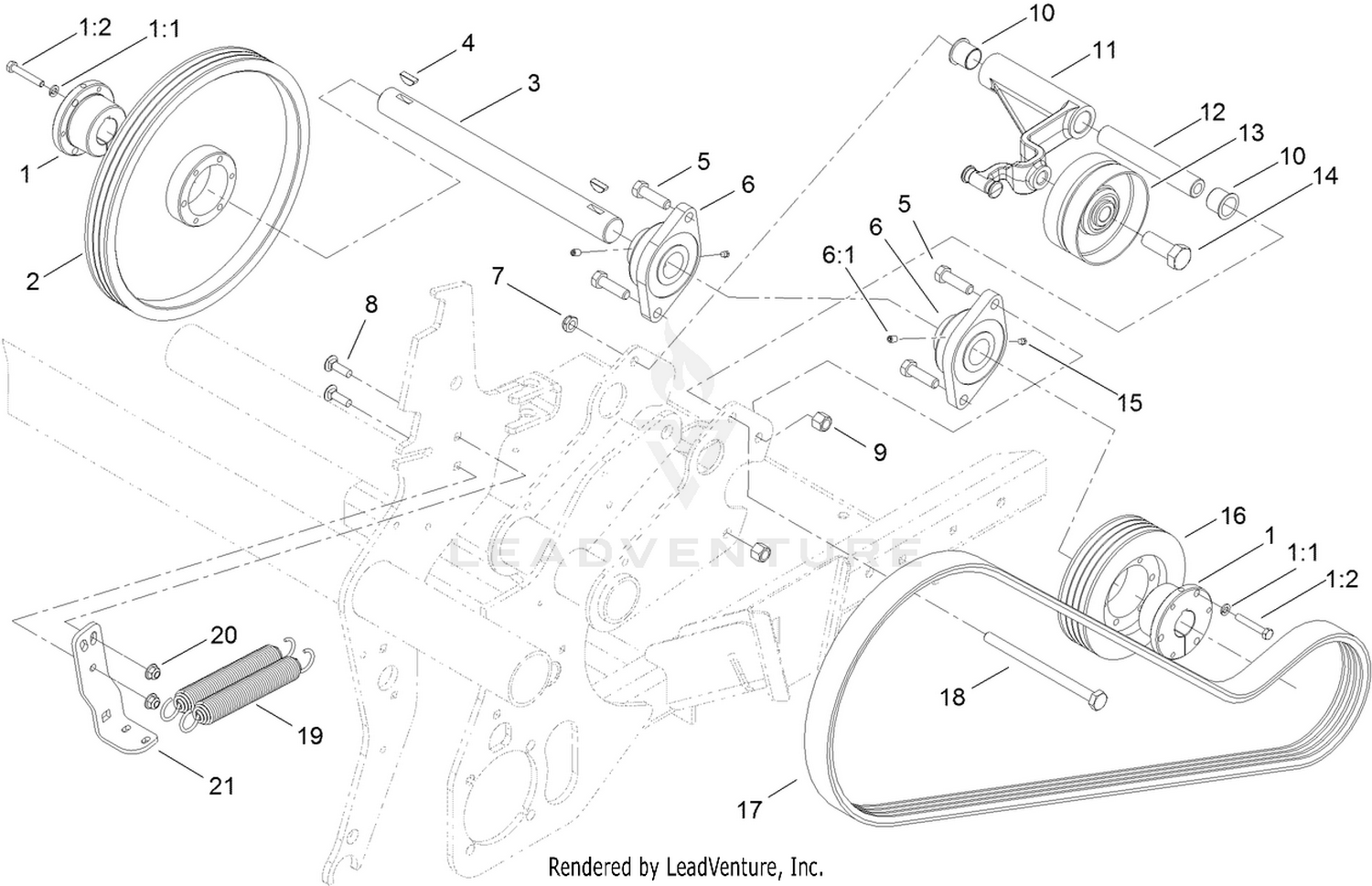 Secondary Belt Drive Assembly