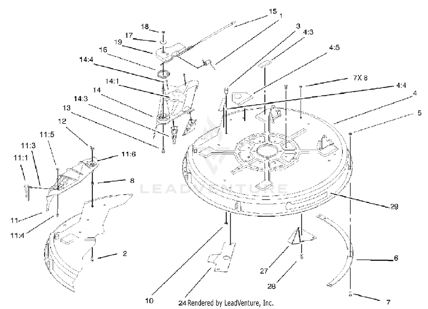 32in DeckComponent Assembly