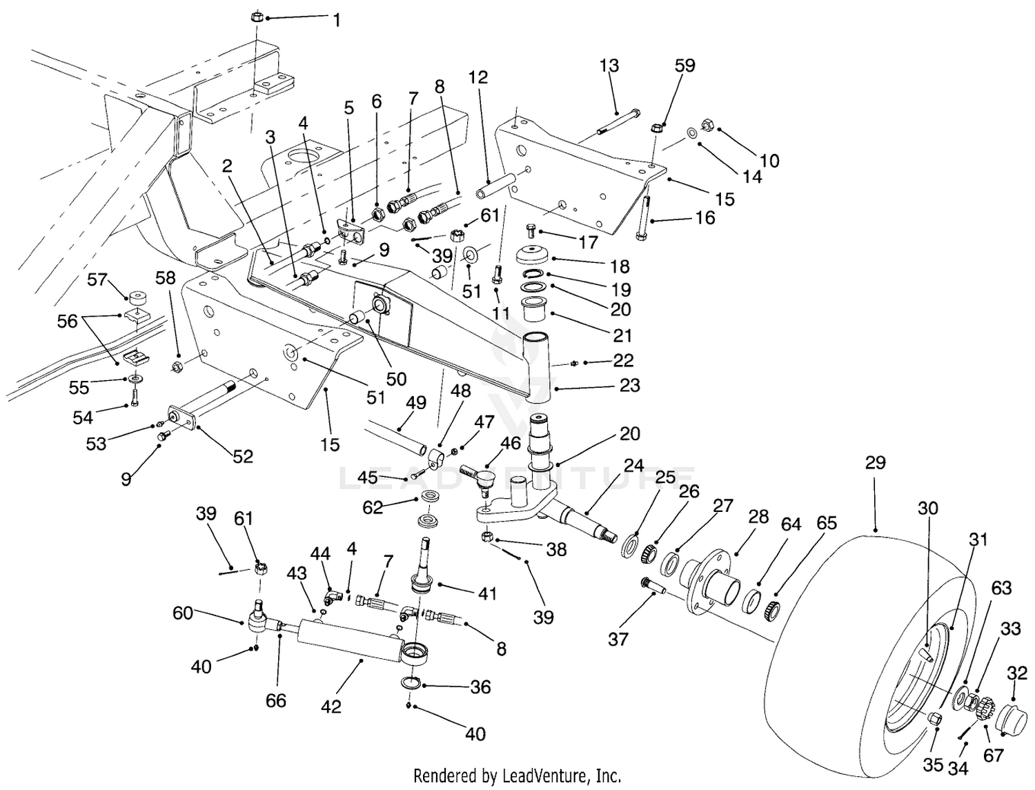 Rear Axle Assembly (model No. 03602)