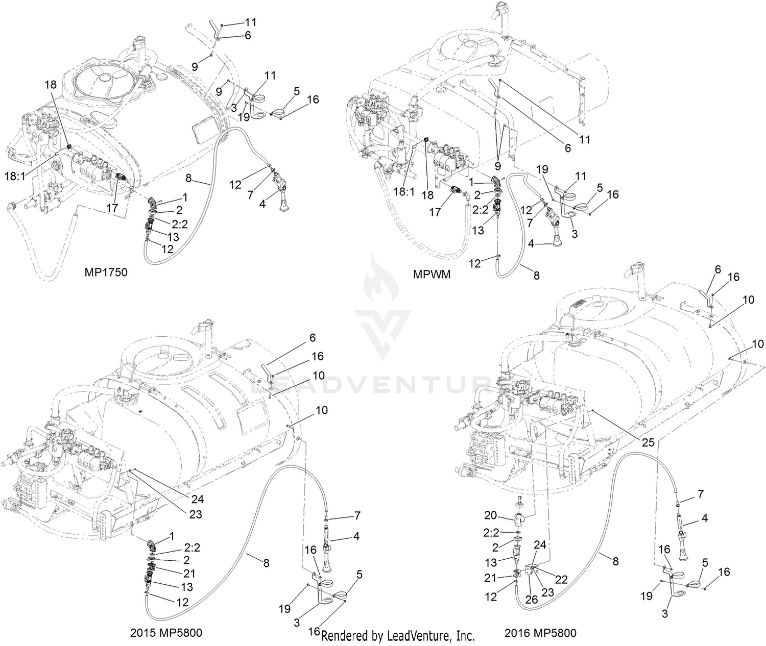 Hand Spray Wand Assembly