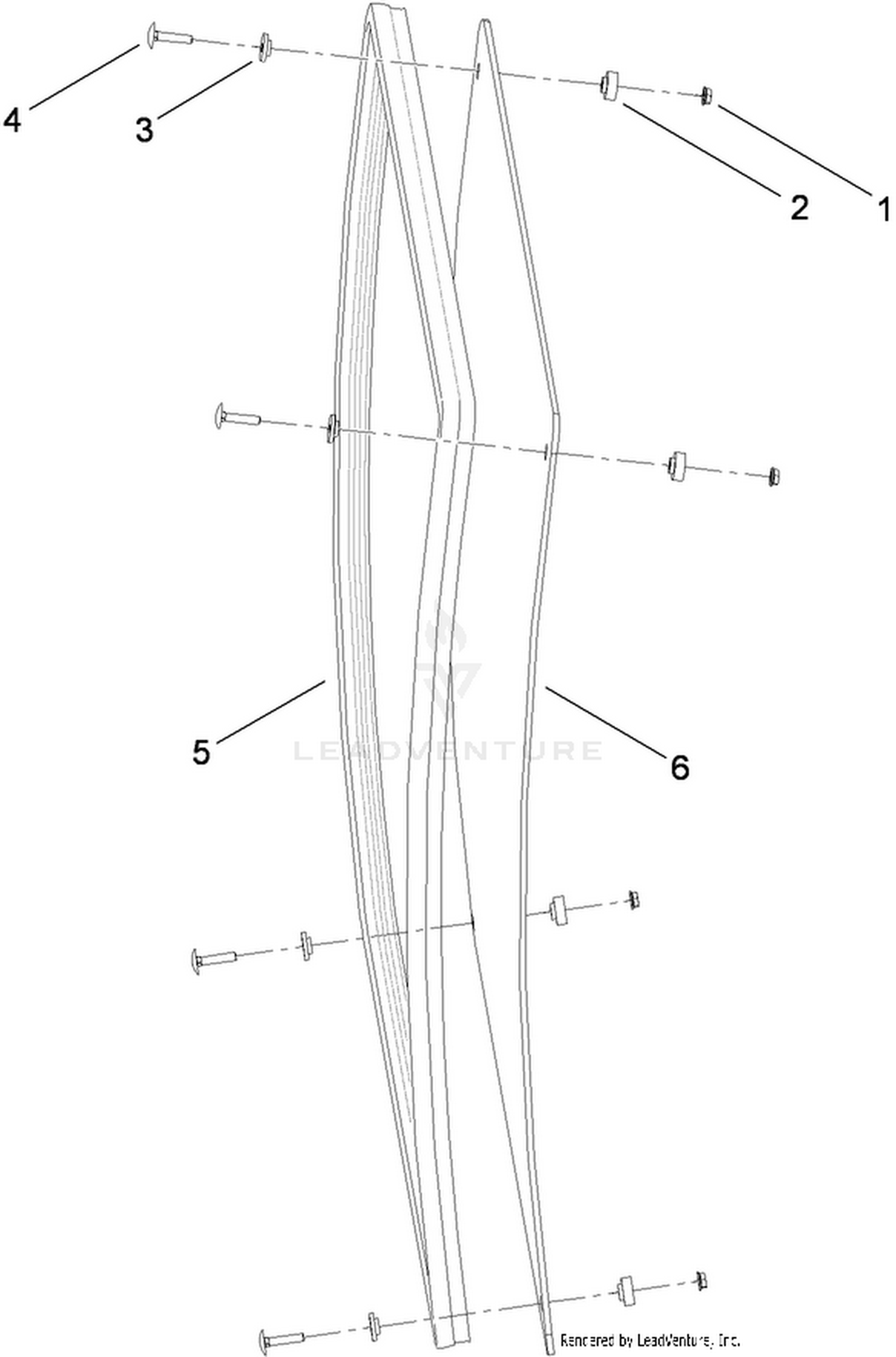 Upper Windscreen Assembly No. 117-9441
