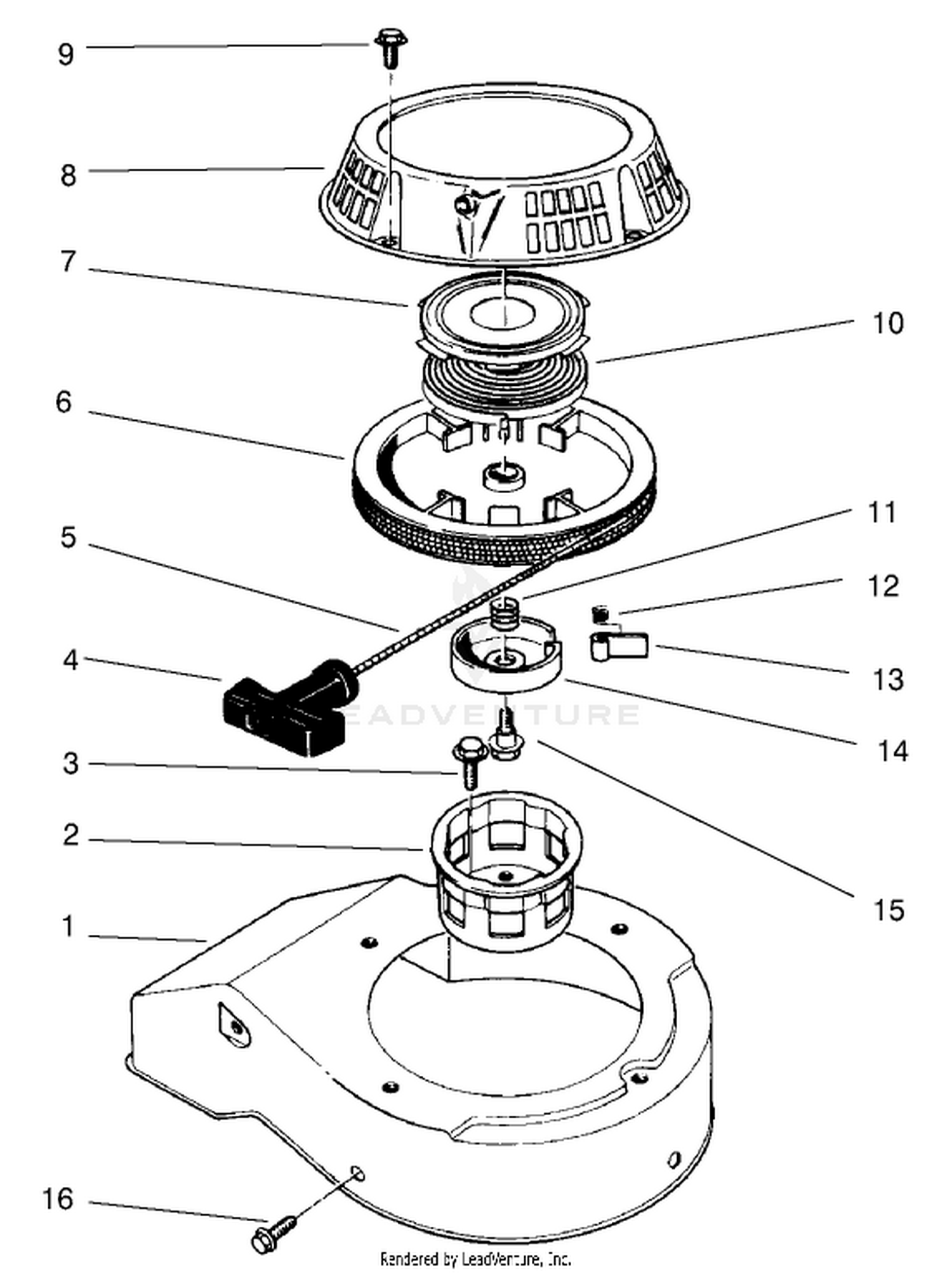 Recoil Assembly (model No. 47pt7-7)