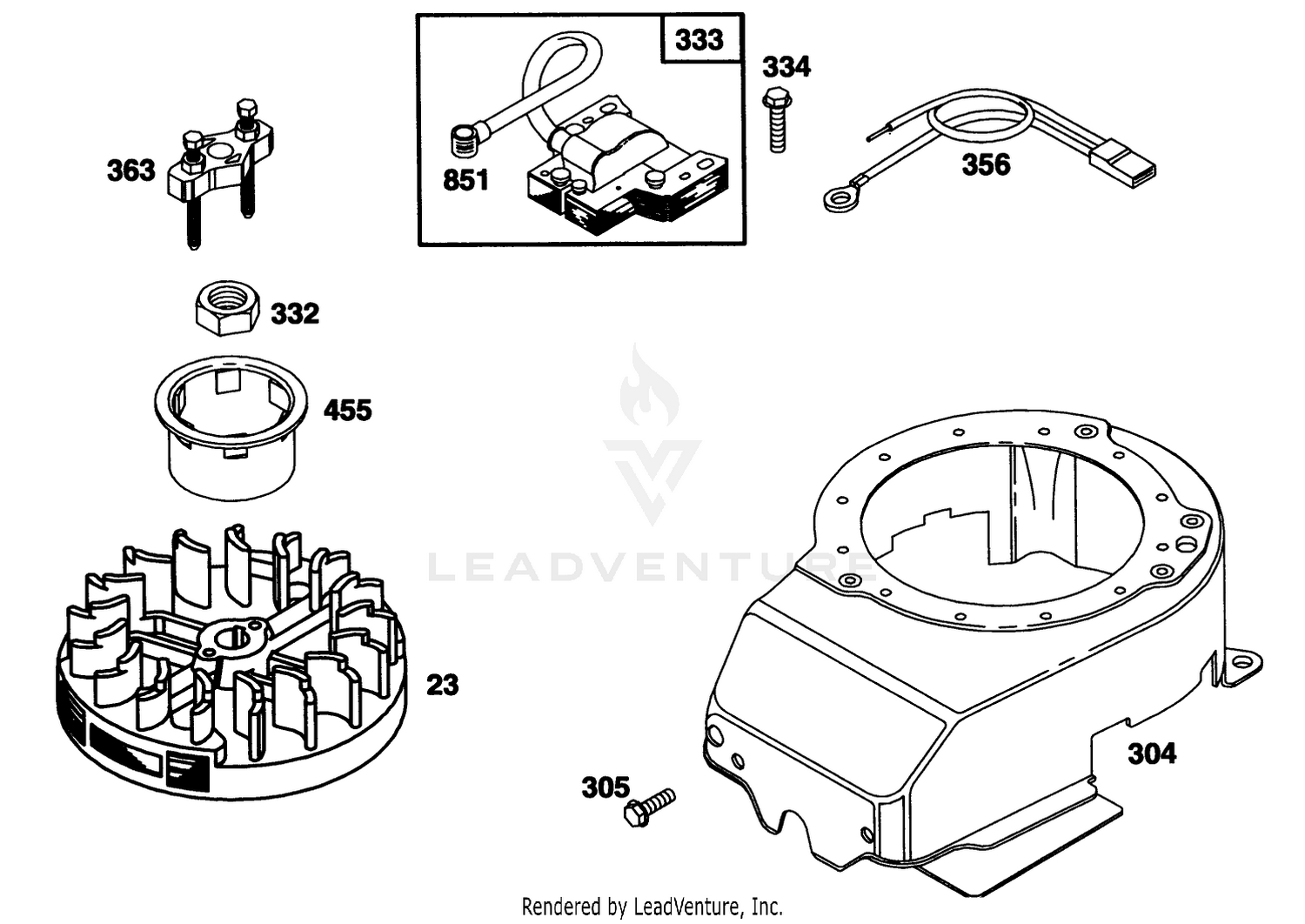Engine Briggs  Stratton Model 122702-0182-01 5