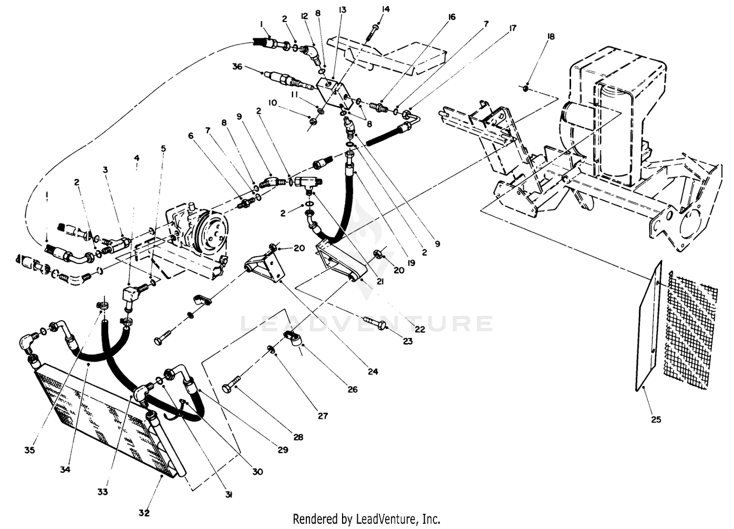 Hydraulic Oil Cooler Assembly