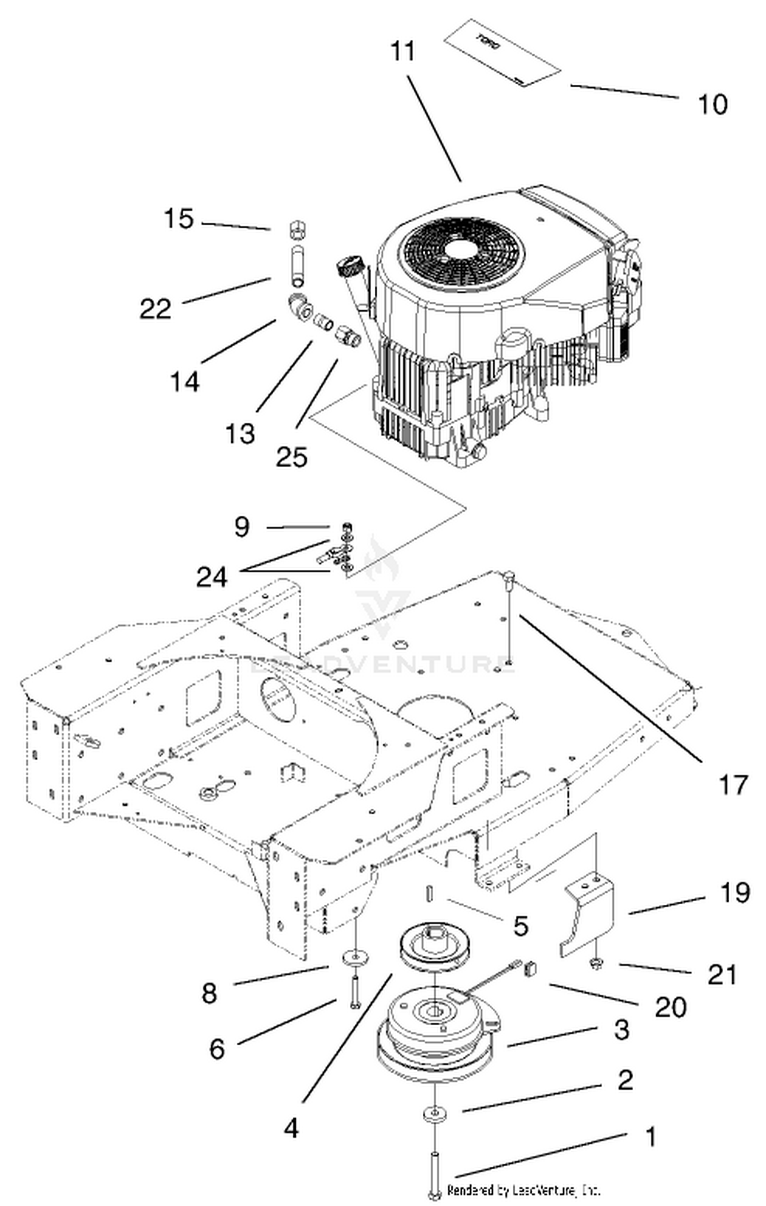 Engine and Clutch Assembly