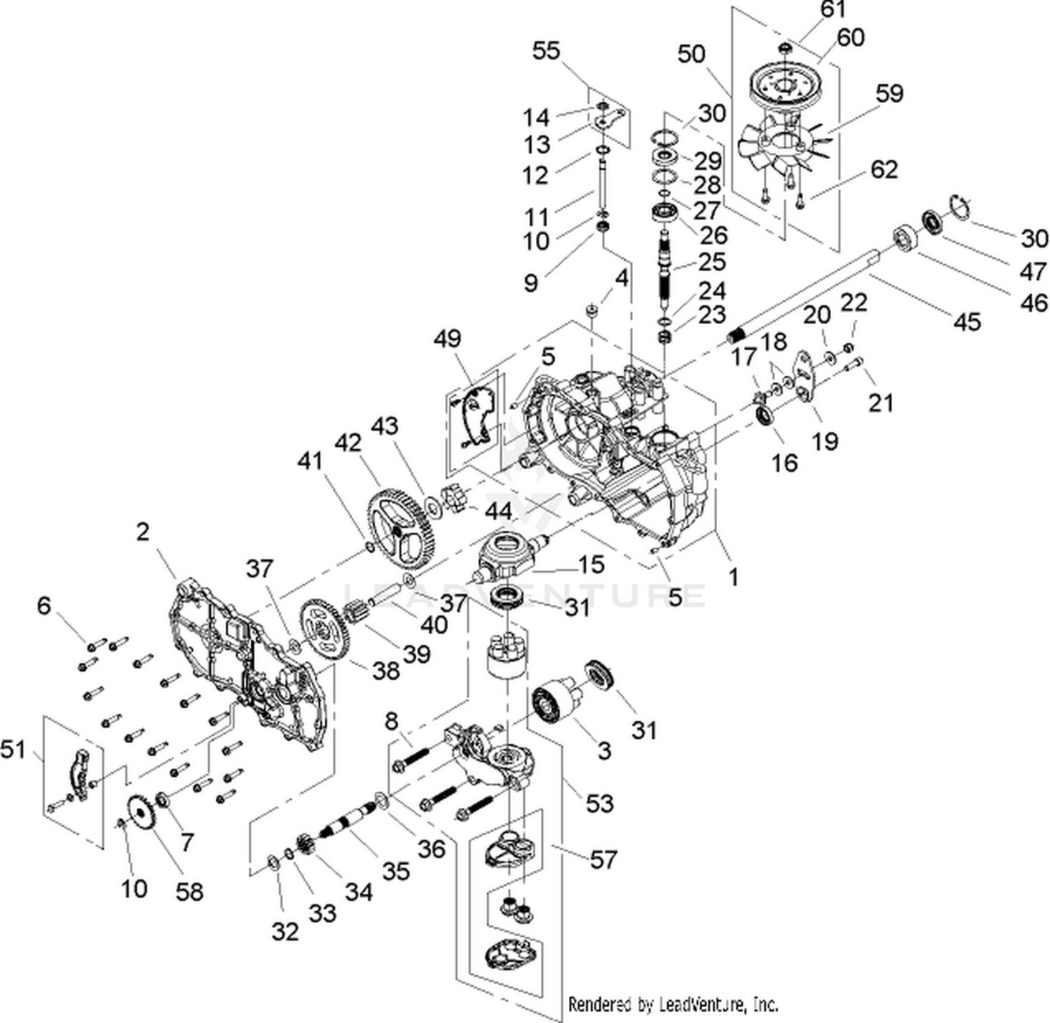RH Hydrostat Assembly Part No. 108-2393