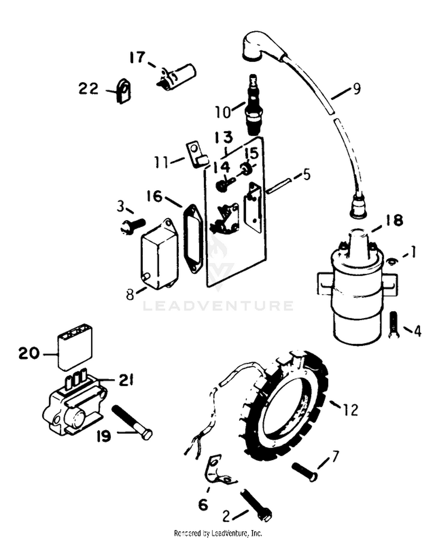 Ignition-Engine Kohler Model No. K321s Spec. No. 60434 (continued)
