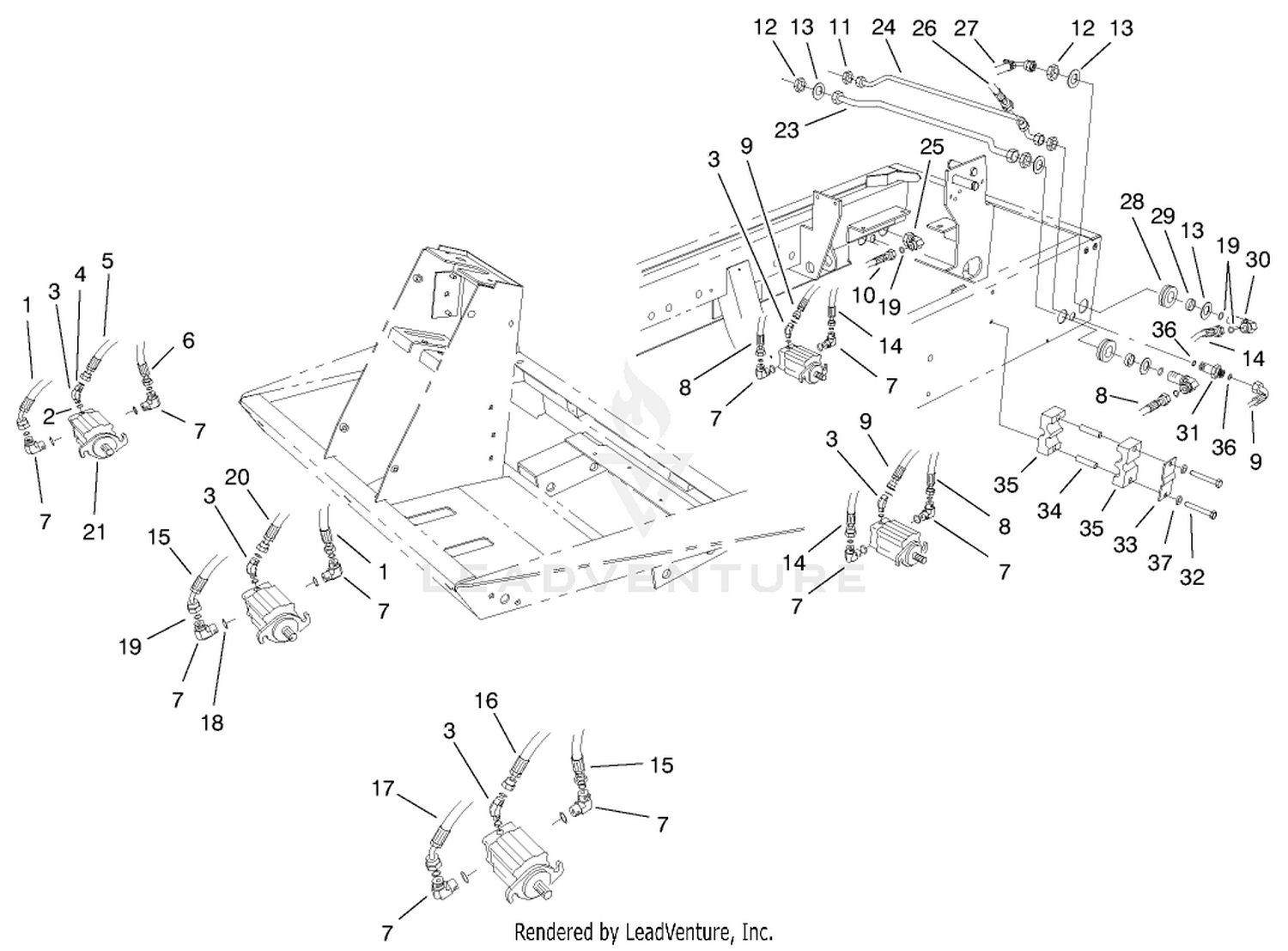 Cutting Unit Hydraulic Components