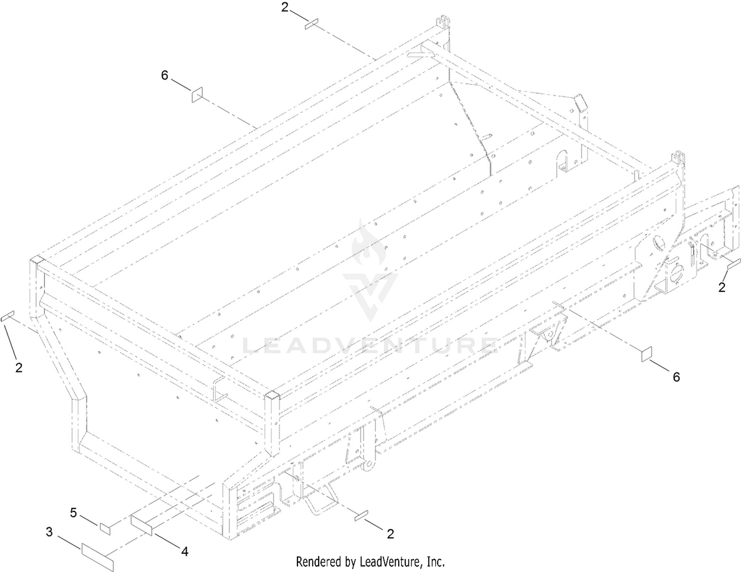 Box Frame Decal Assembly No. 120-0890