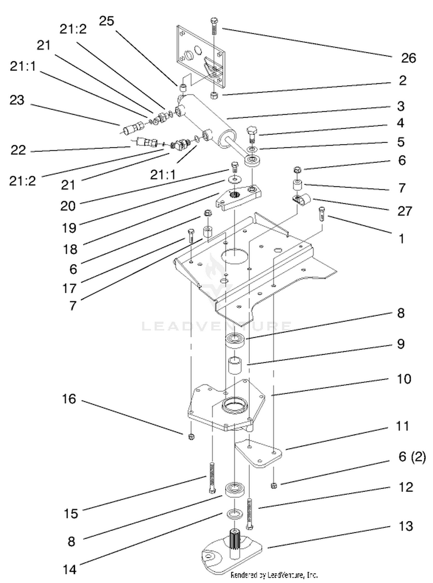 Lower Power Steering Assembly