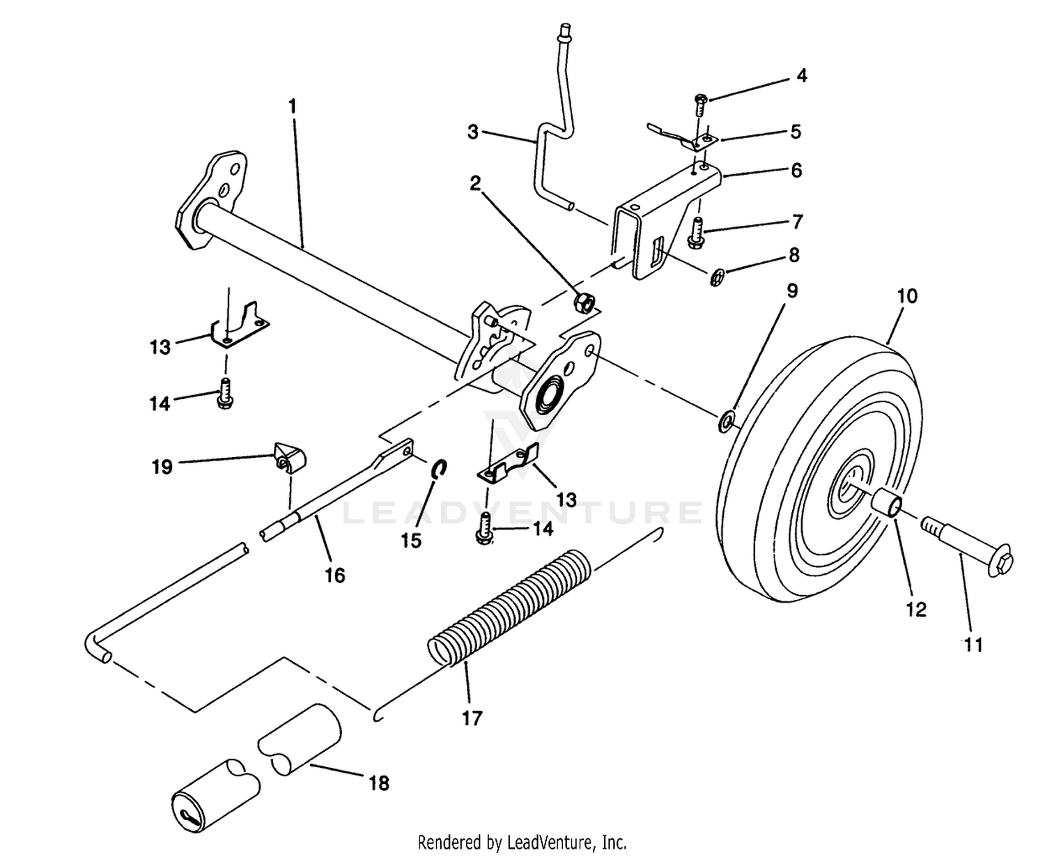 H.p. Rear Axle Assembly (model No. 20911b)