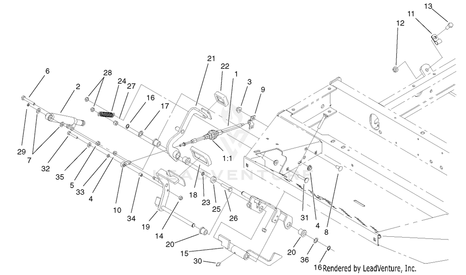 Traction Pedal Assembly