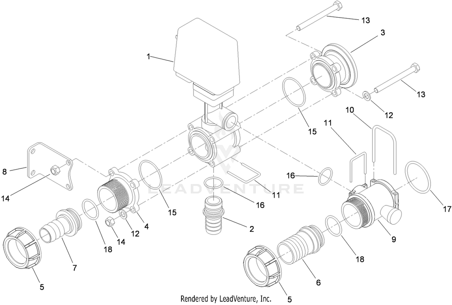Agitation Valve Assembly No. 119-0498