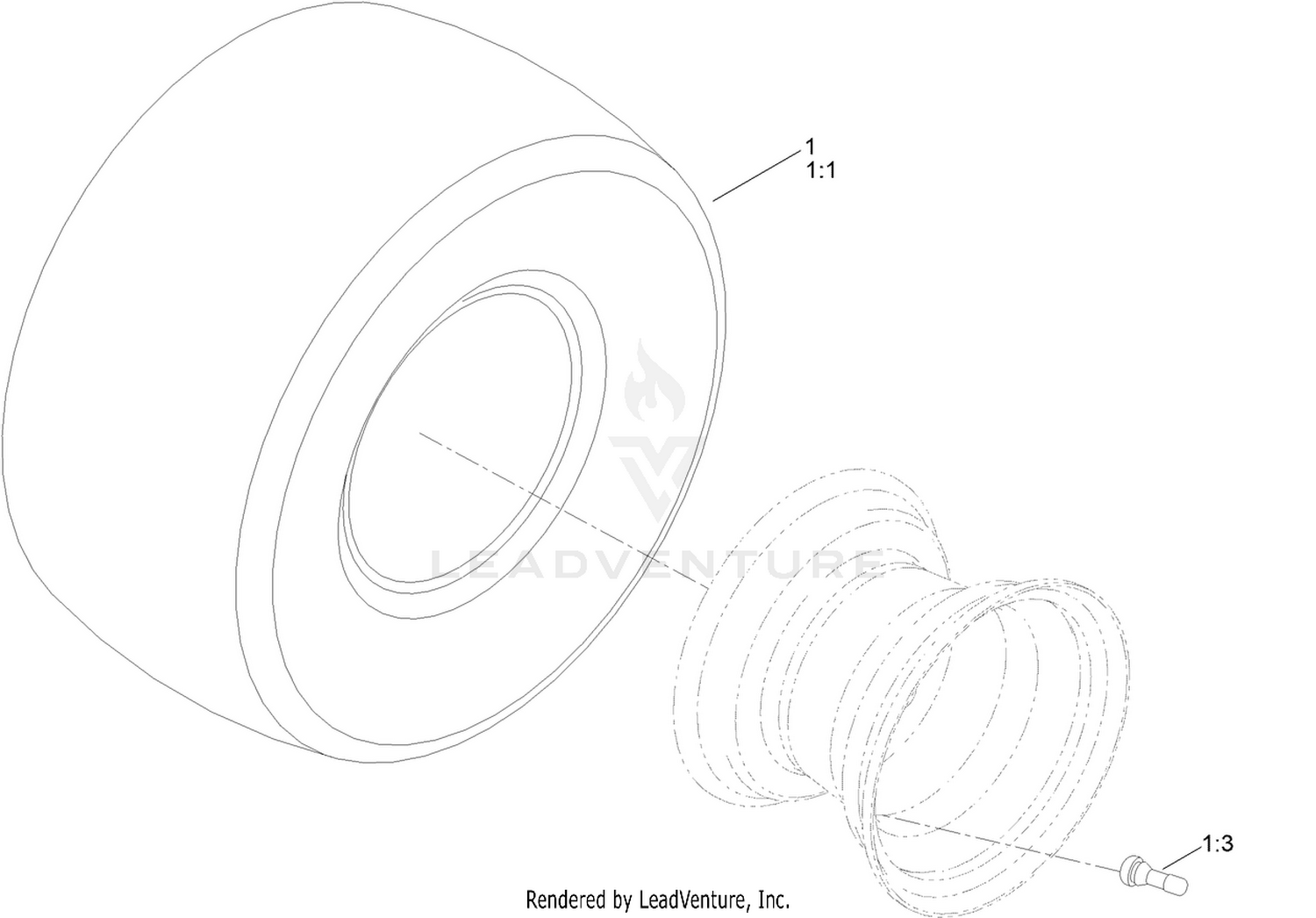 Rear Tire Assembly