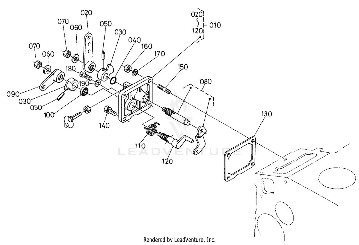 Speed Control Plate Assembly Engine Assembly No. 104-3448