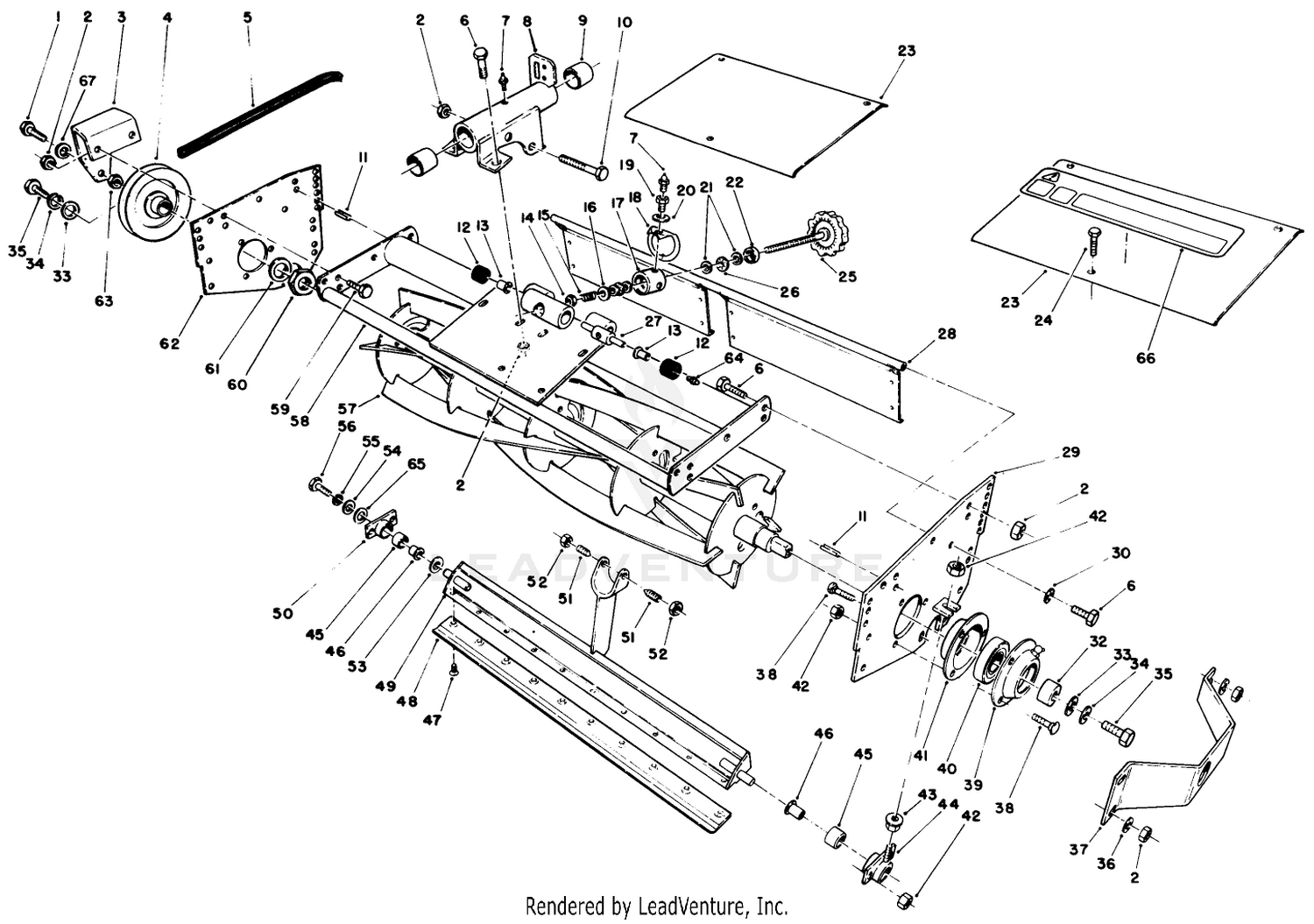 5 Blade Cutting Unit Reel Assembly (continued)