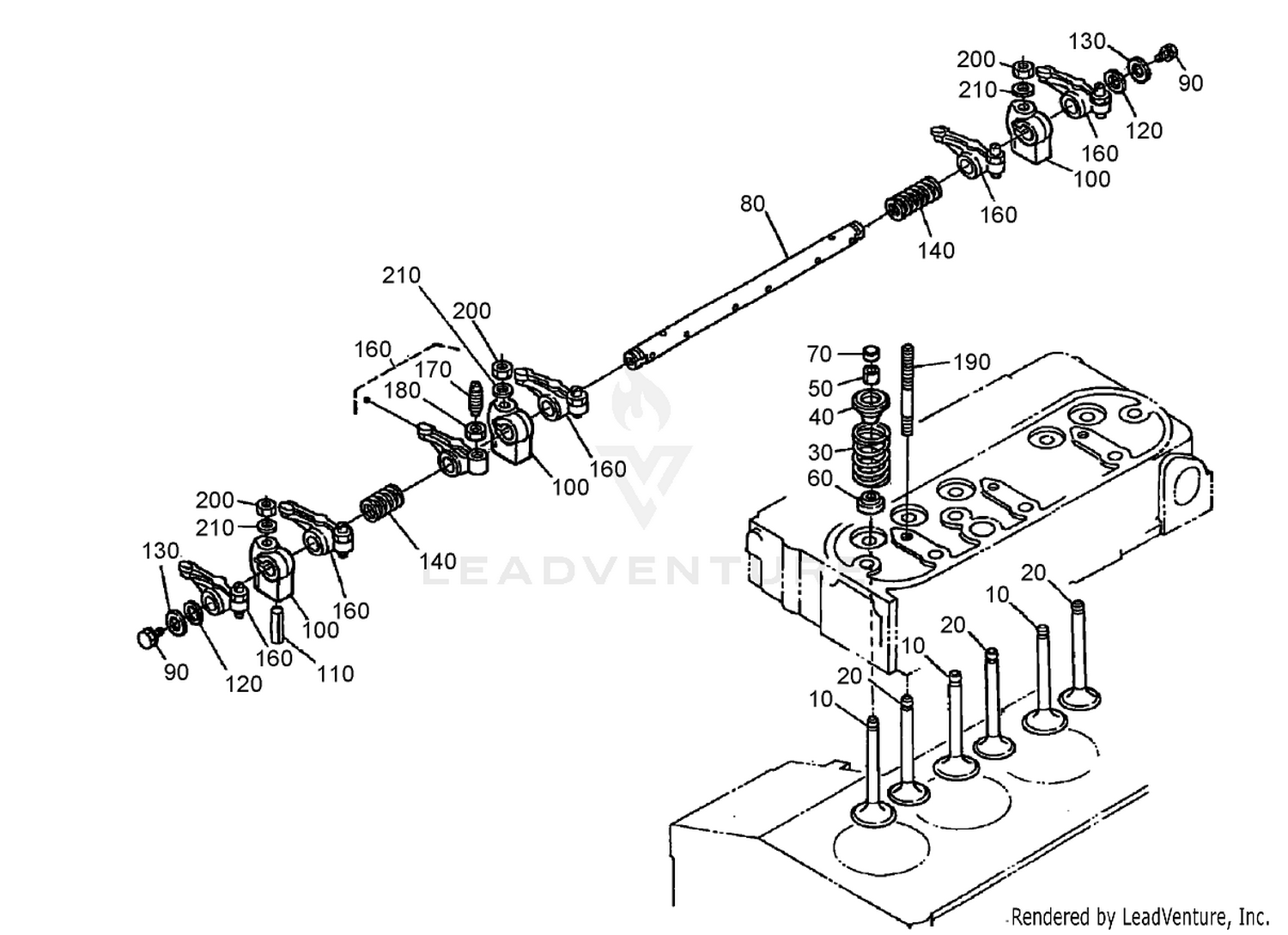 Valve and Rocker Arm Assembly