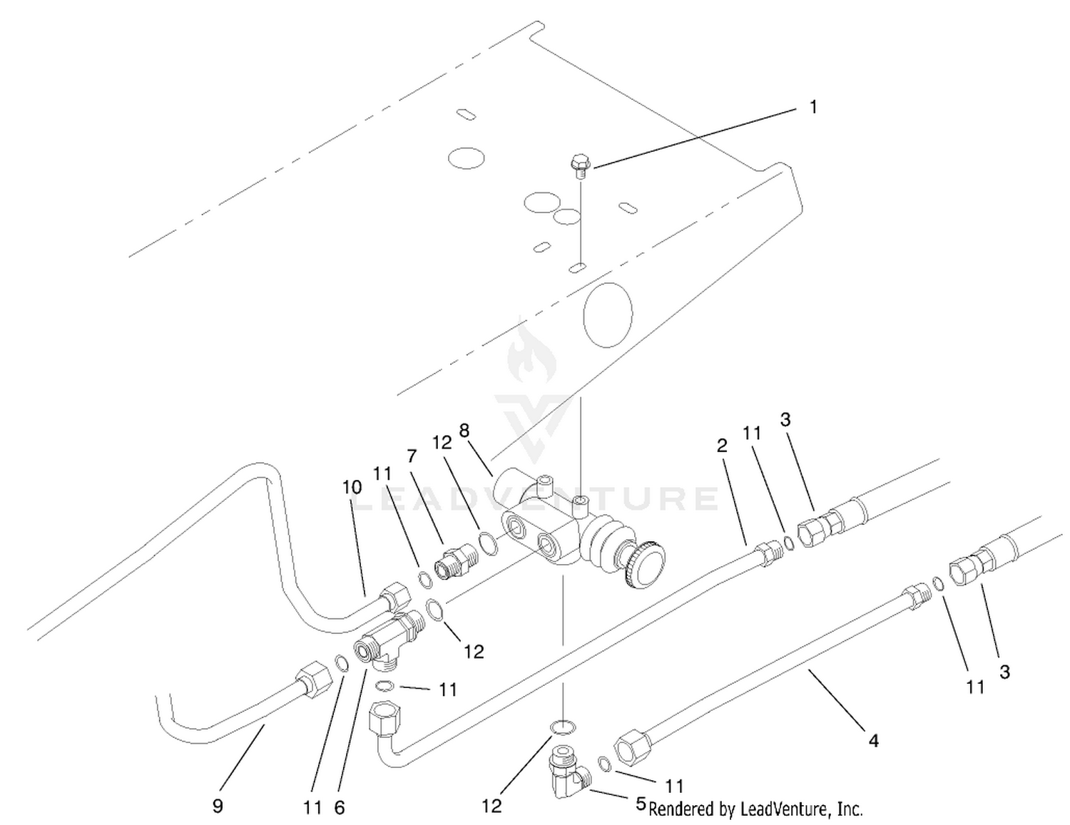 Rear Wheel Drive Valve Assembly (3wd-Model No. 03427)