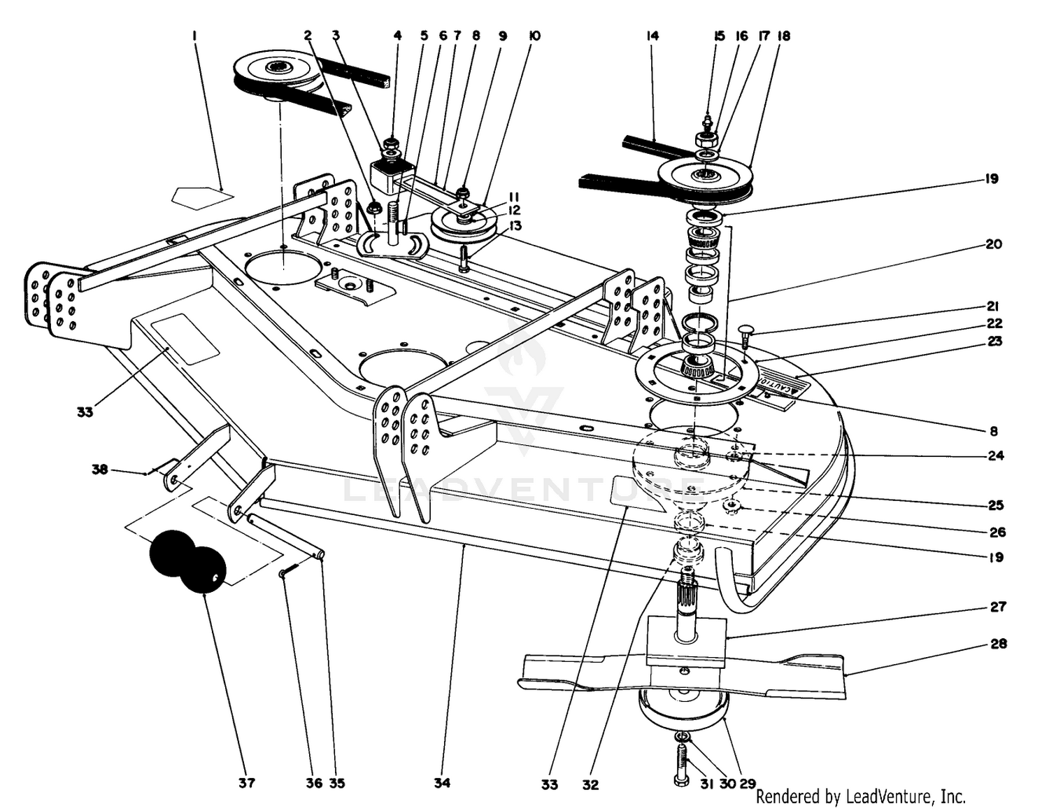 52" CUTTING UNIT MODEL NO. 30568