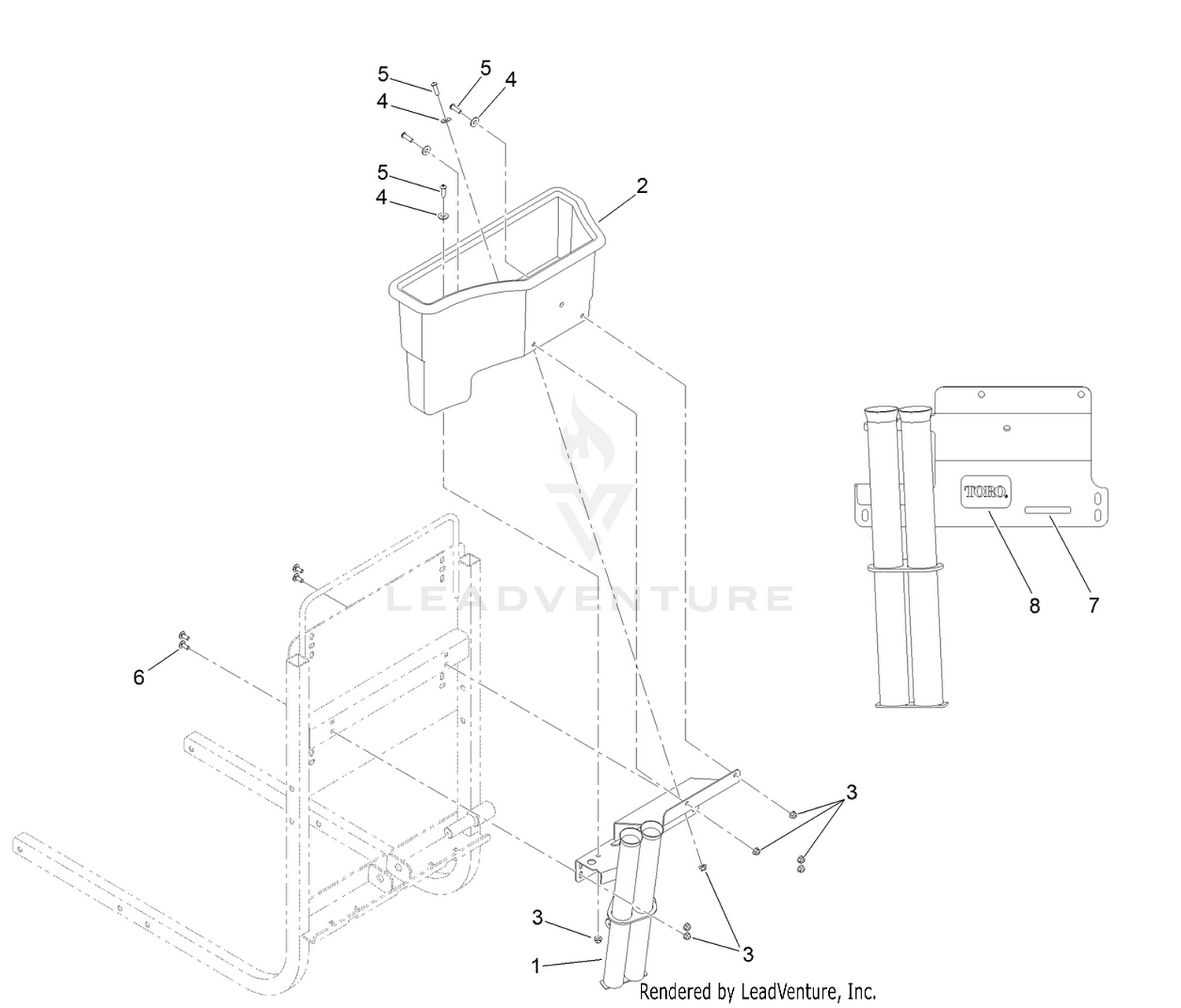 Rear Storage and Tool Holder Kit Assembly