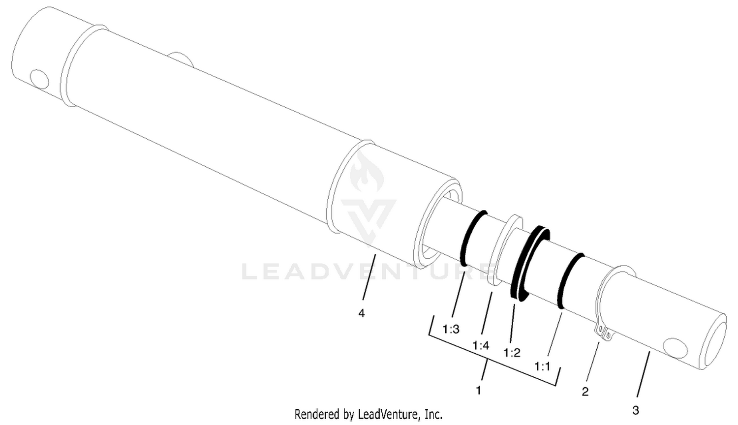 Hydraulic Cylinder Assembly No. 104-5225