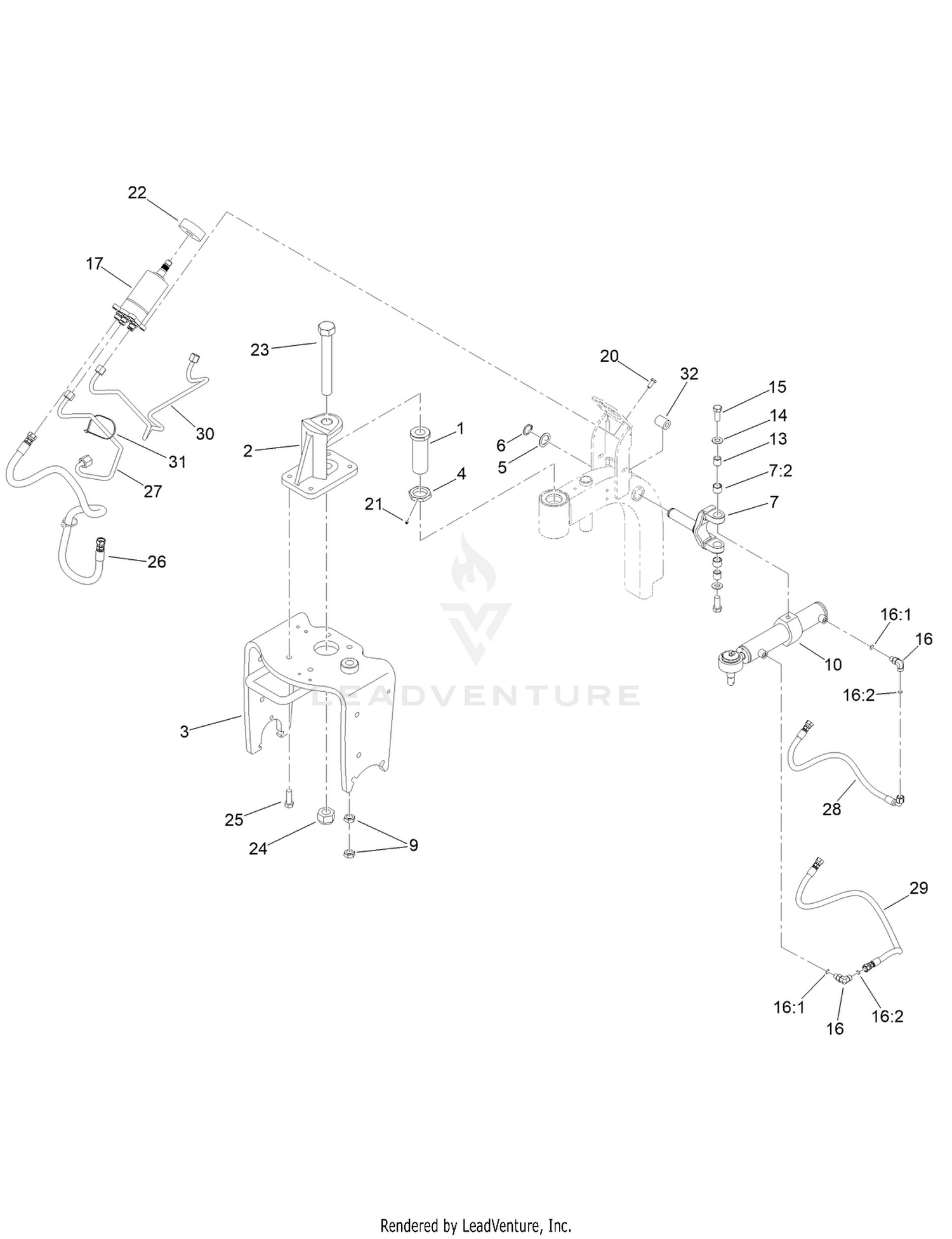 Steering Hydraulics Assembly