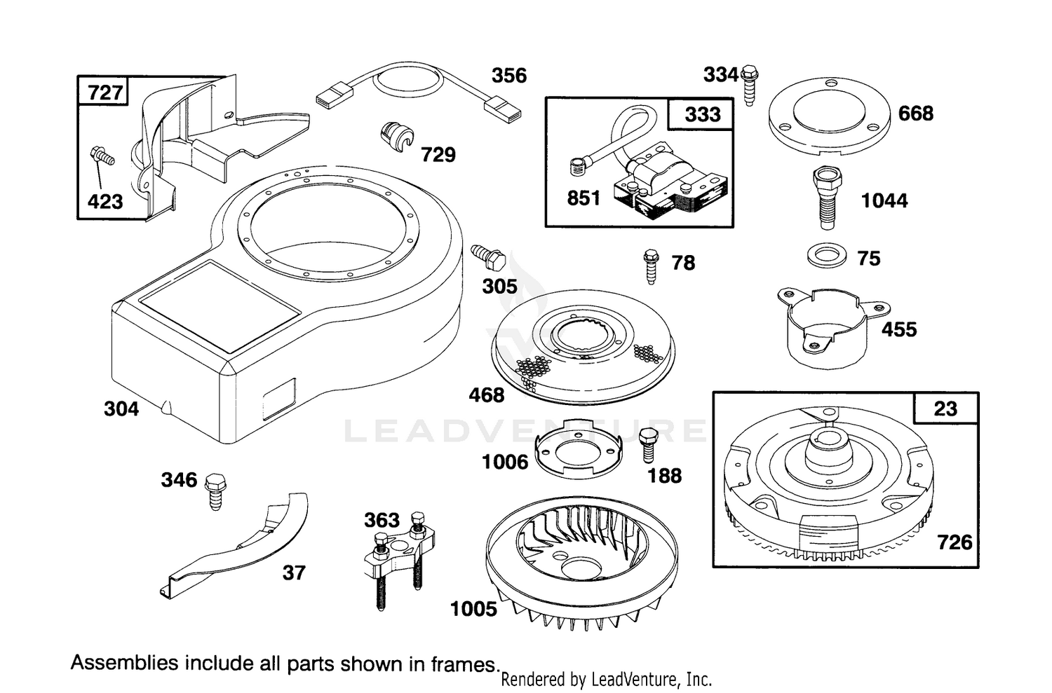 Engine Briggs  Stratton Model 286707-0453-01 6