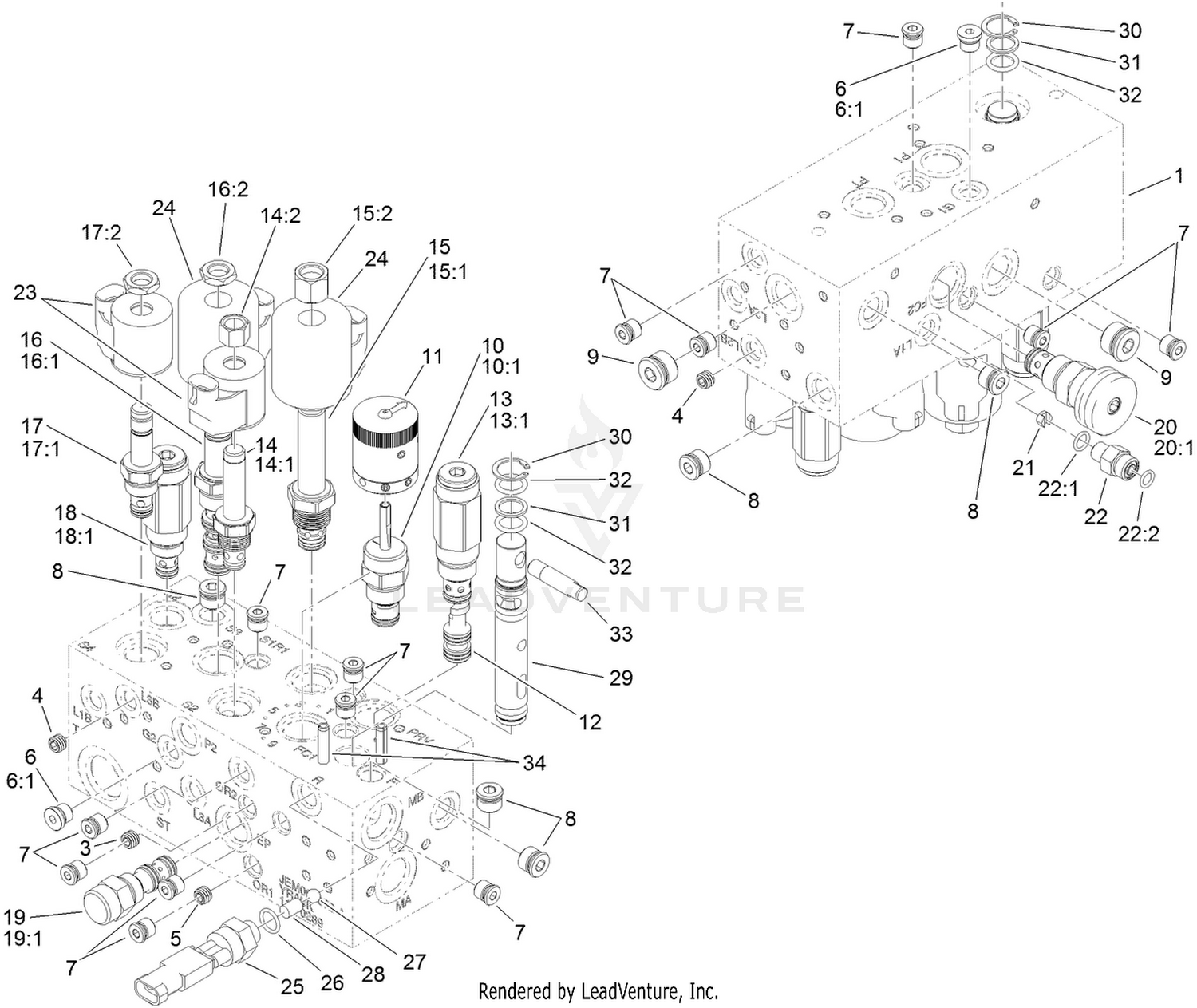 Hydraulic Manifold Assembly No. 112-0289