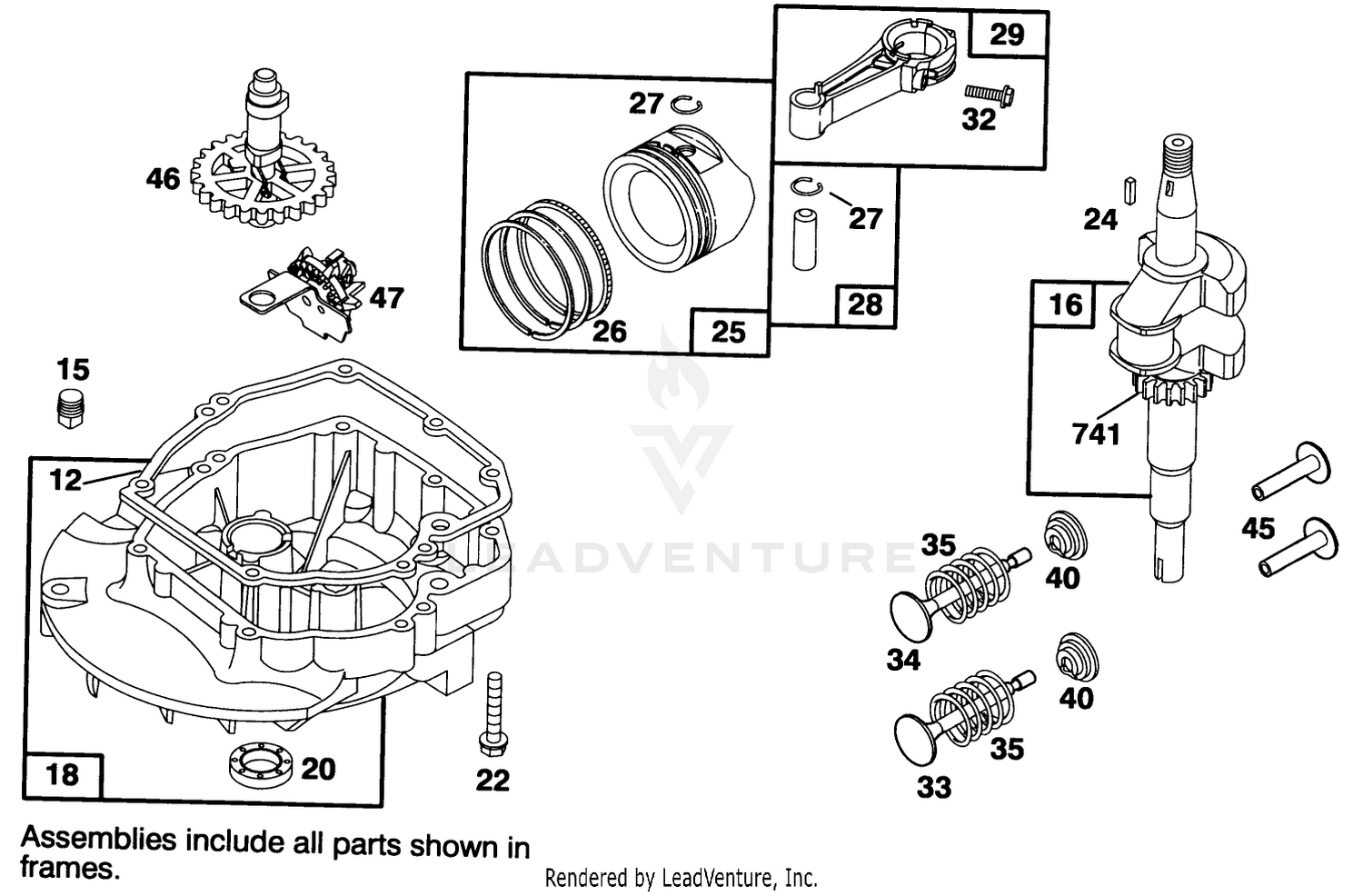 Engine Briggs  Stratton Model 122702-0206-01 2
