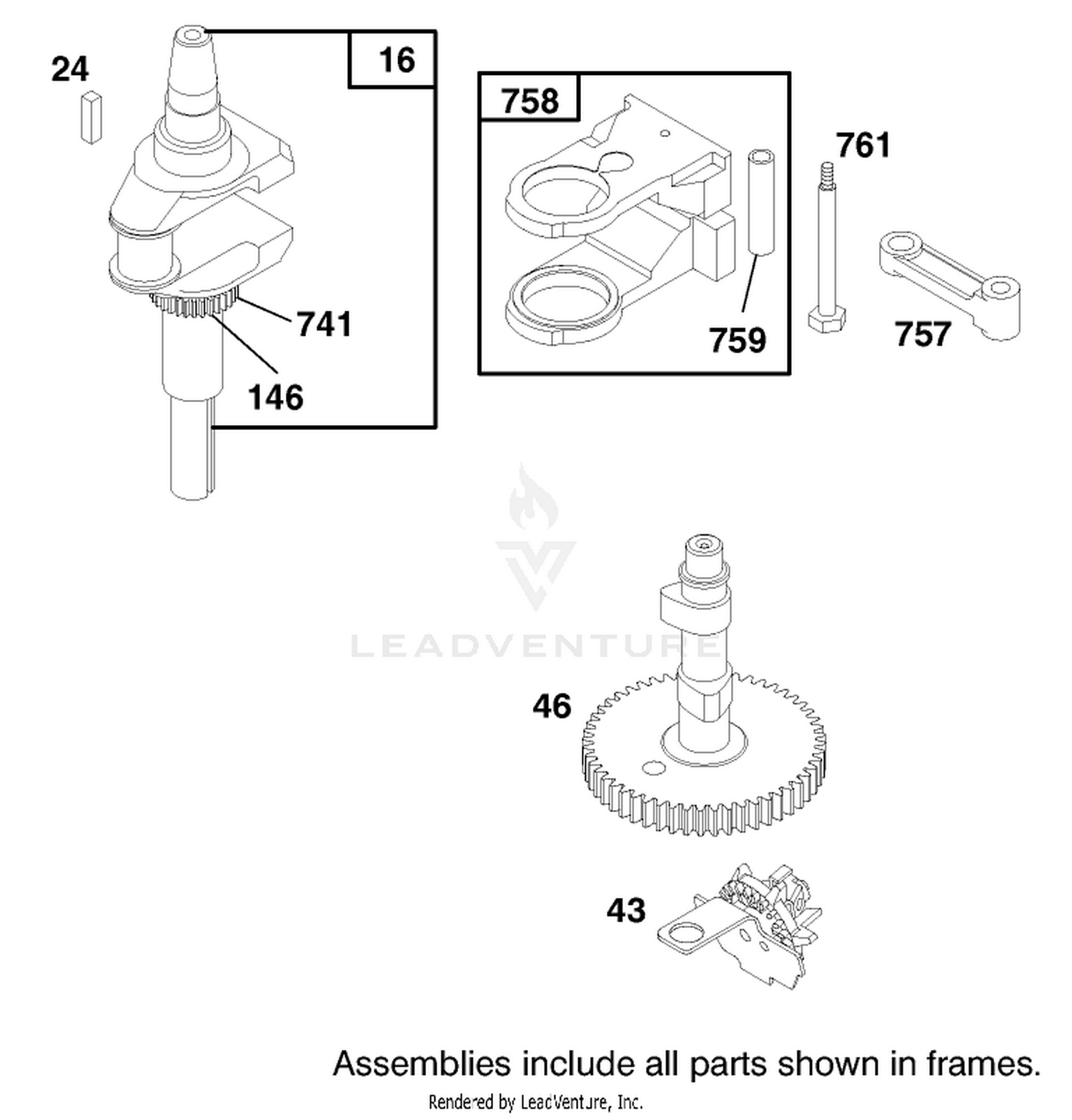 Engine Briggs  Stratton Model 28m707-1122-E1 2