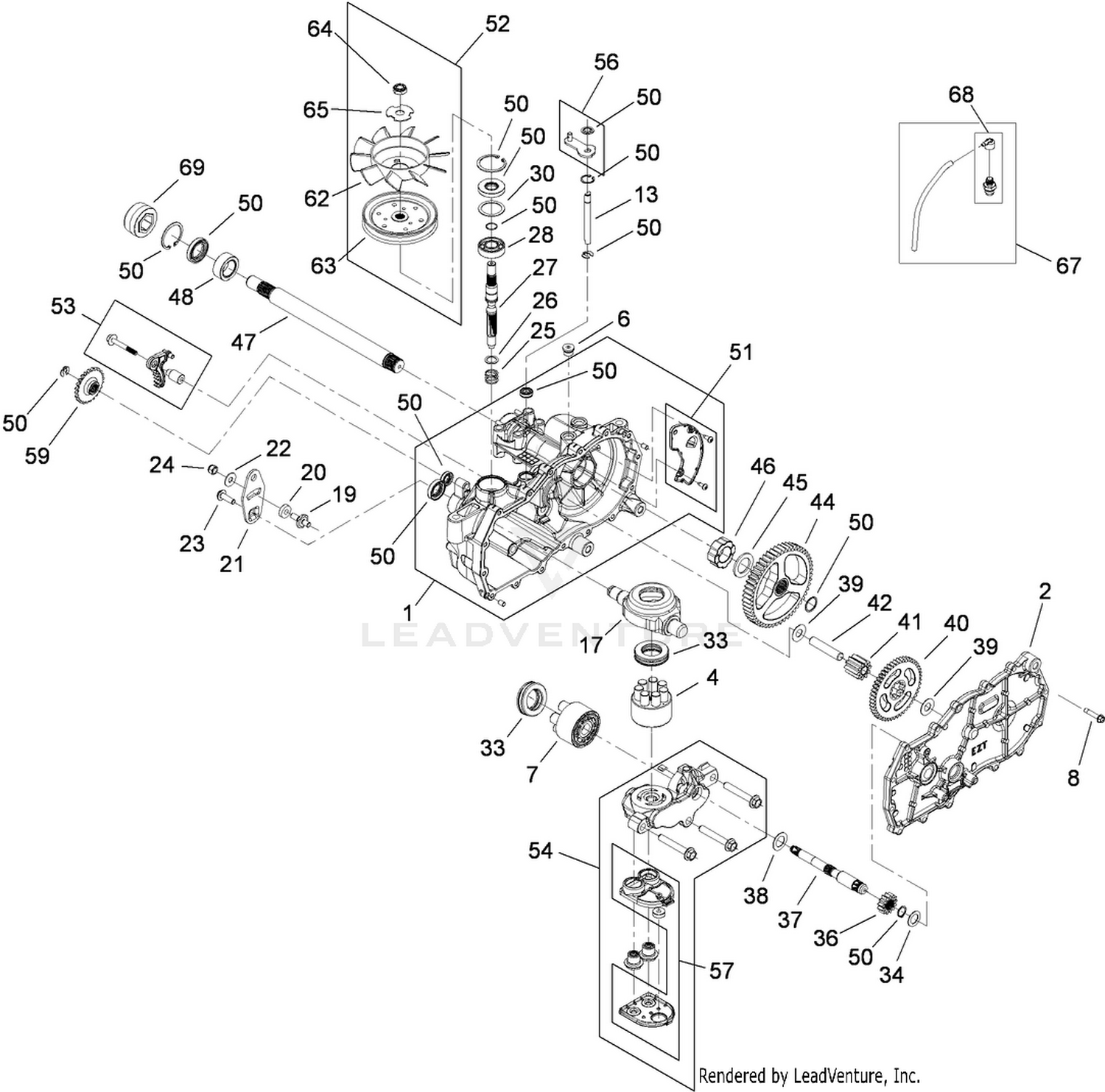 RH Hydro Assembly No. 110-6771