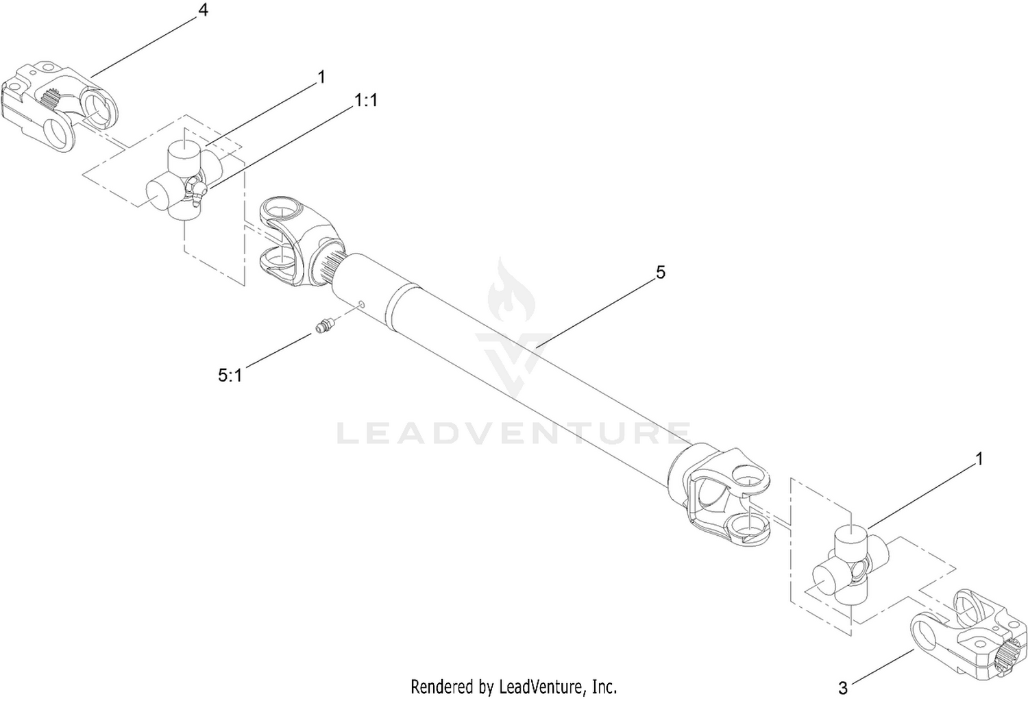 Driveshaft Assembly No. 110-3575