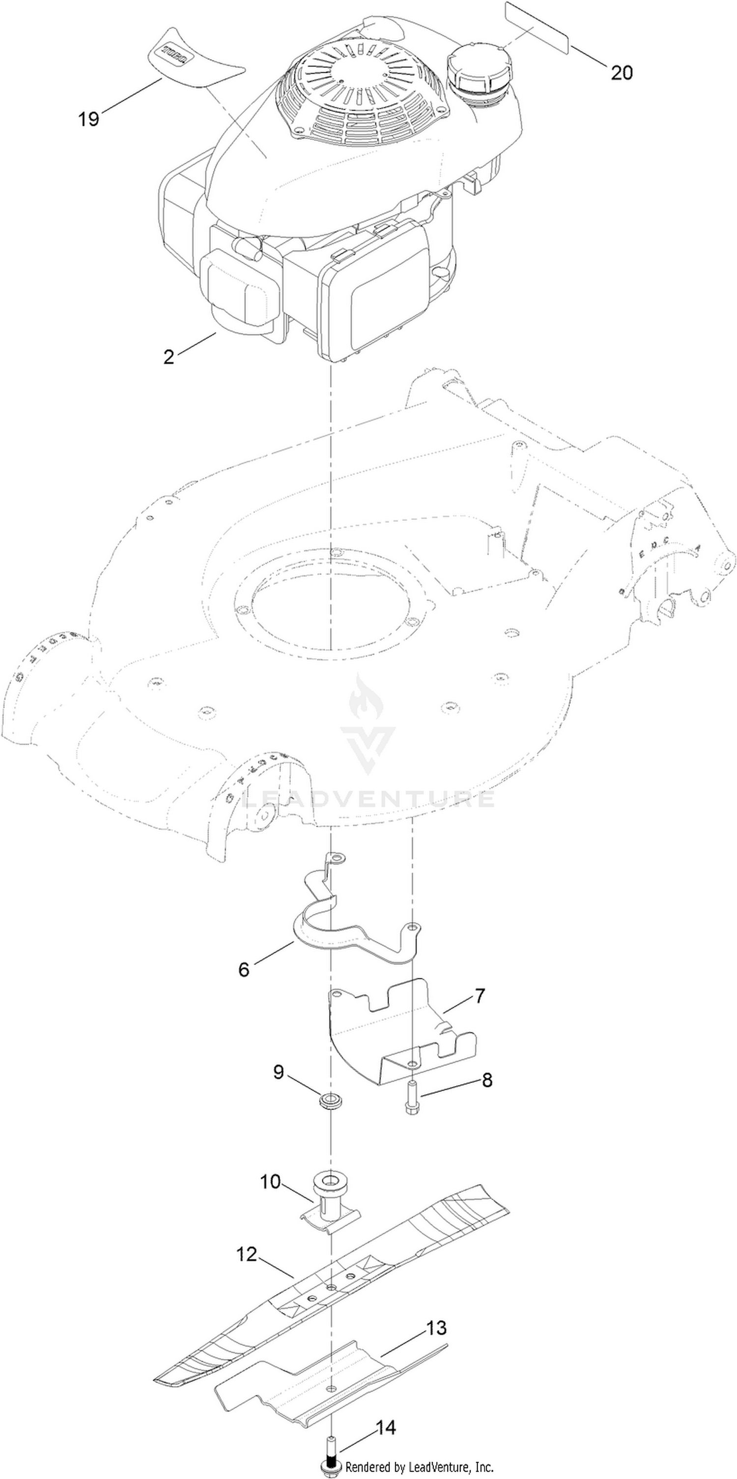 Engine and Blade Assembly