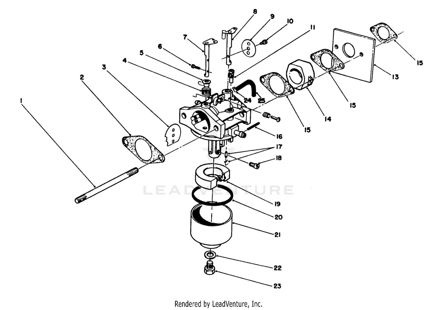 Carburetor Assembly (engine Model No. 47pj8)