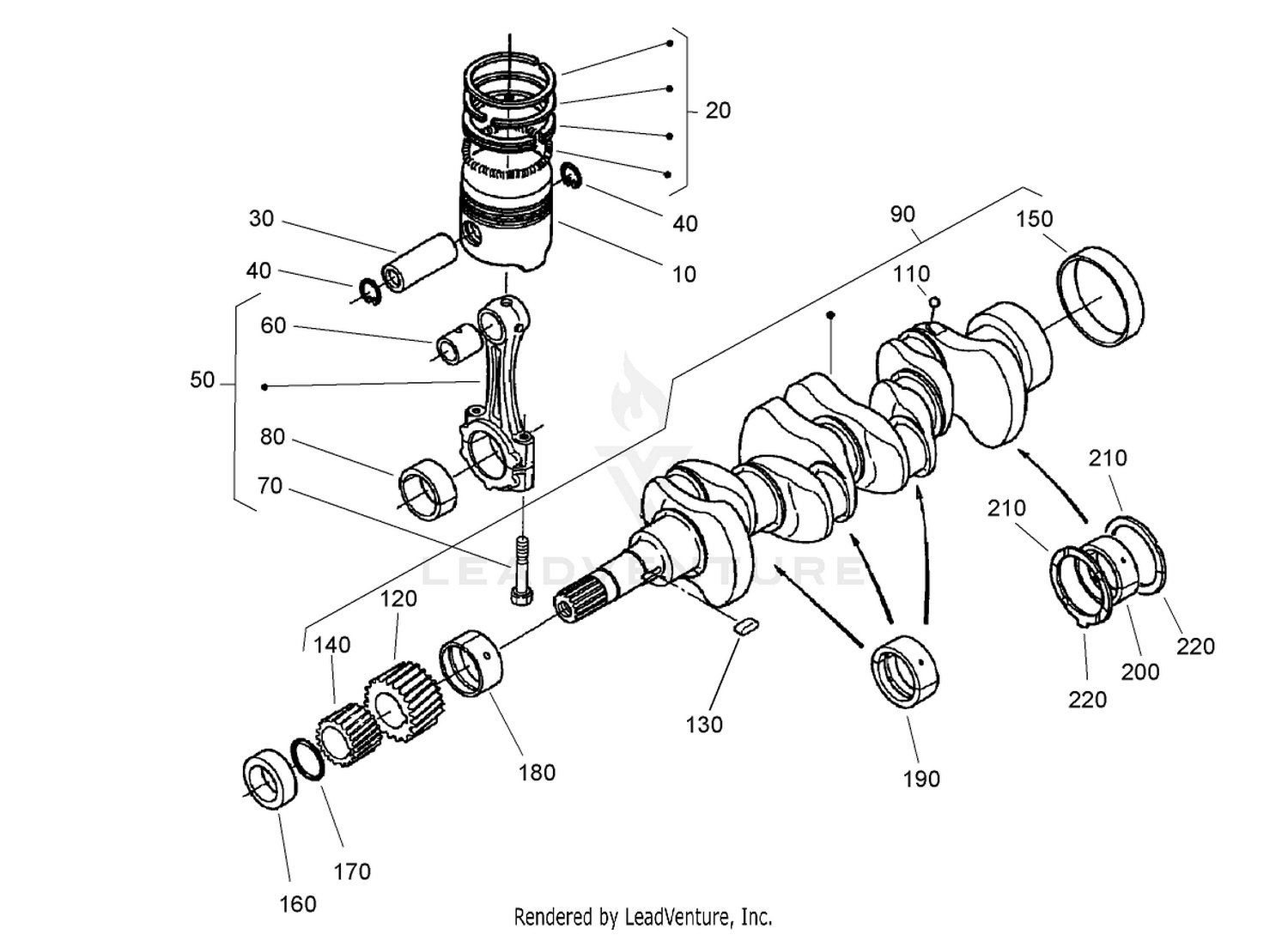Piston and Crankshaft Assembly
