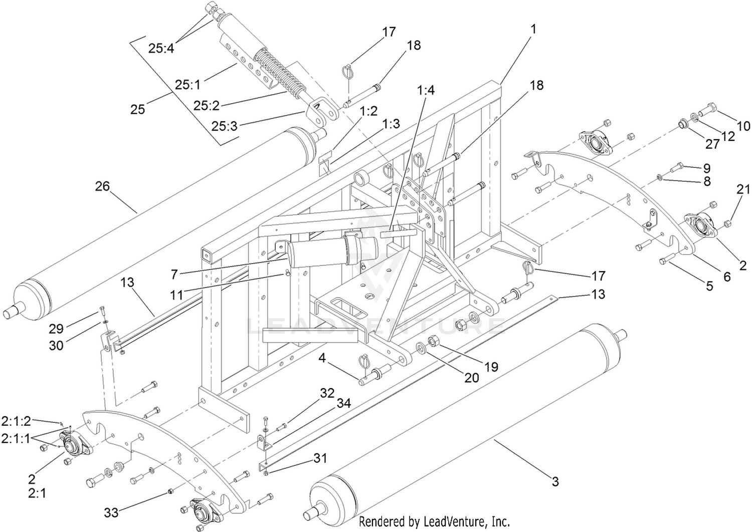 Frame and Roller Assembly
