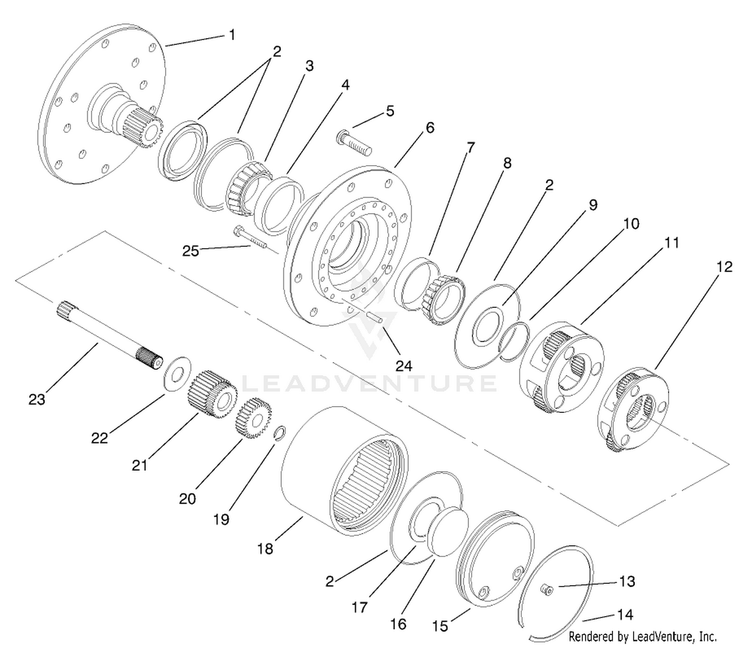 Planetary Drive Assembly No. 92-7415