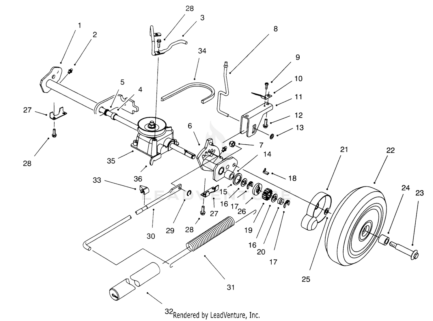 S.p. Rear Axle Assembly