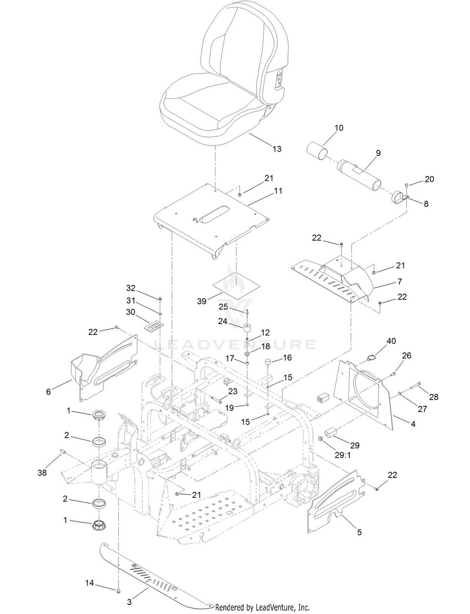 Body and Seat Assembly