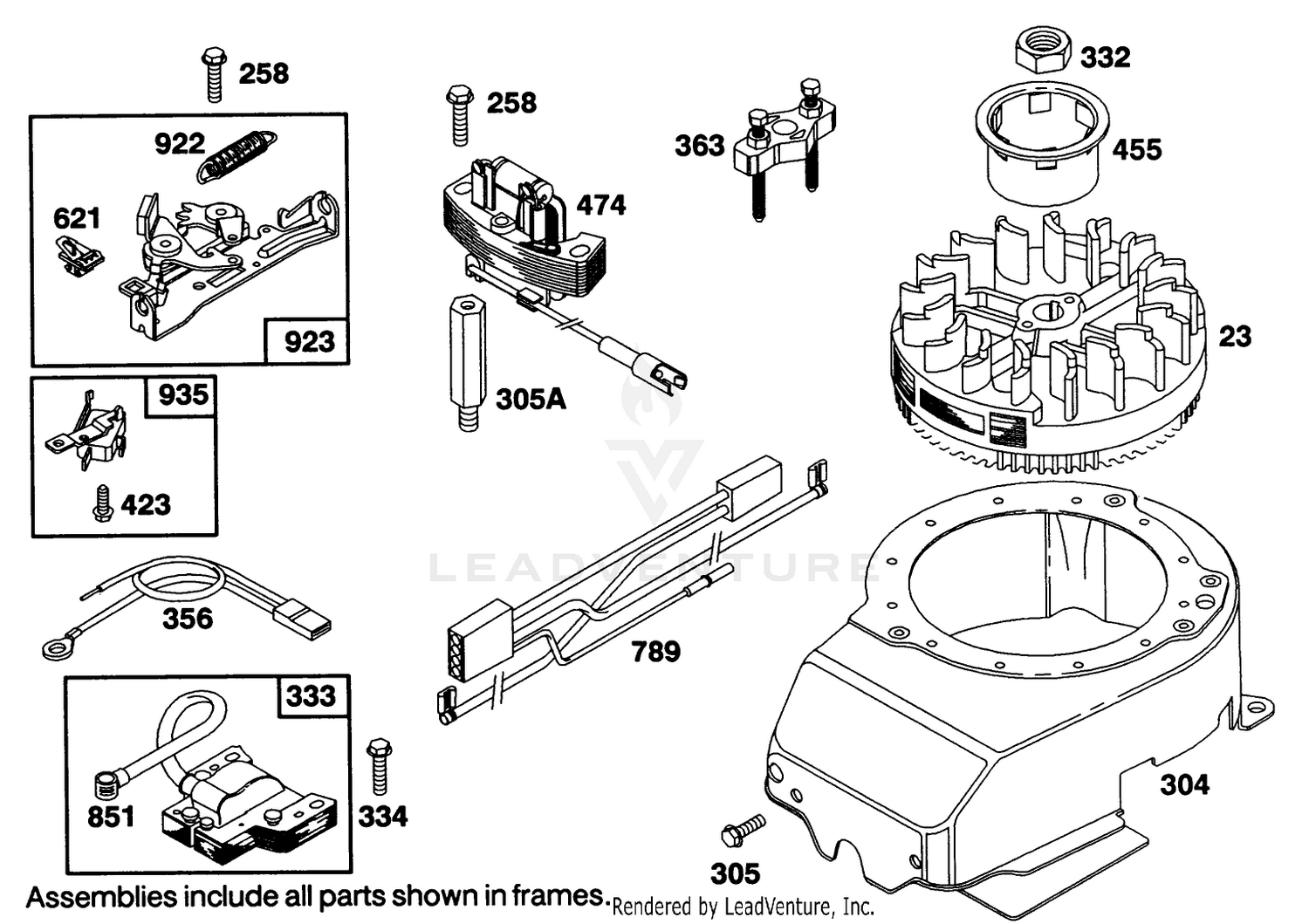 Engine Briggs  Stratton Model 122707-3187-01 6
