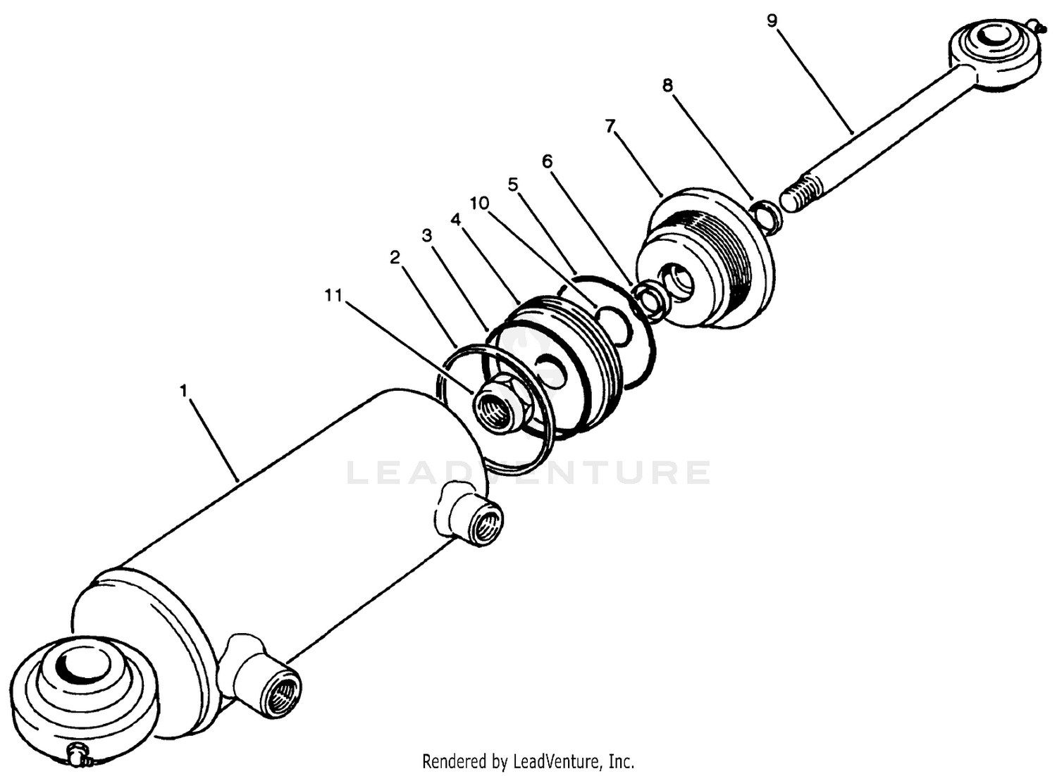 Hydraulic Cylinder No. 74-3450 (model No. 30455)
