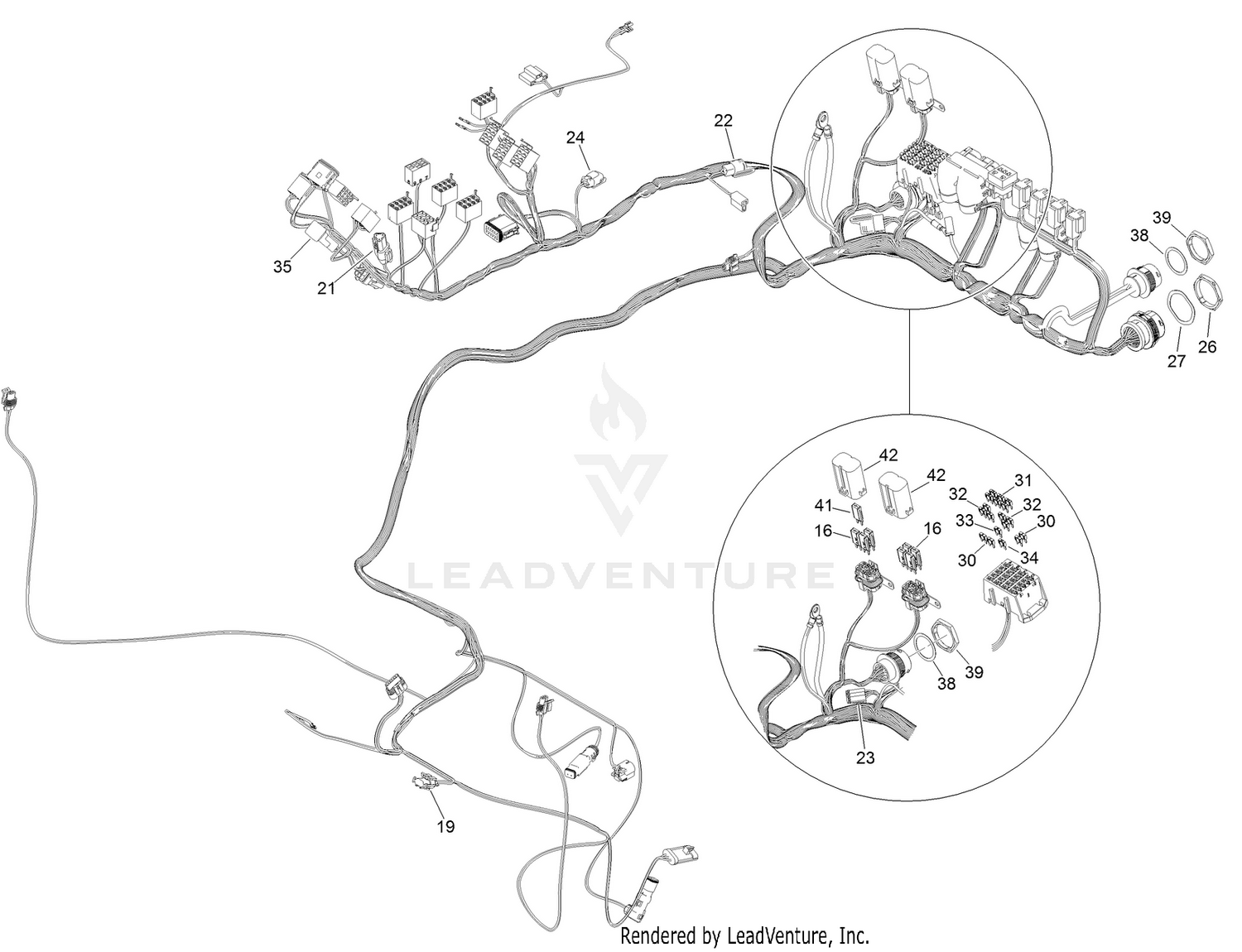Platform Wire Harness Assembly No. 122-1640