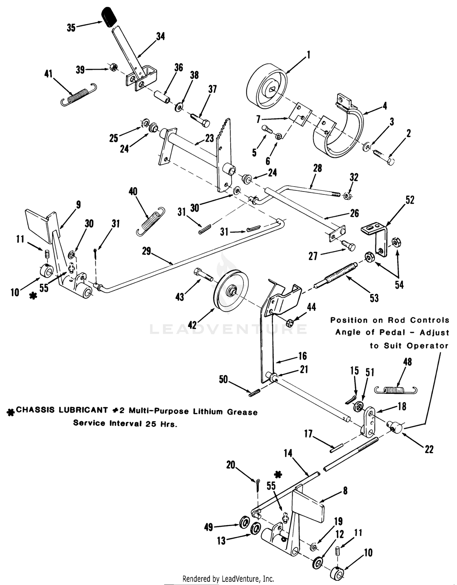 Clutch, Brake And Speed Control Linkage-520-8