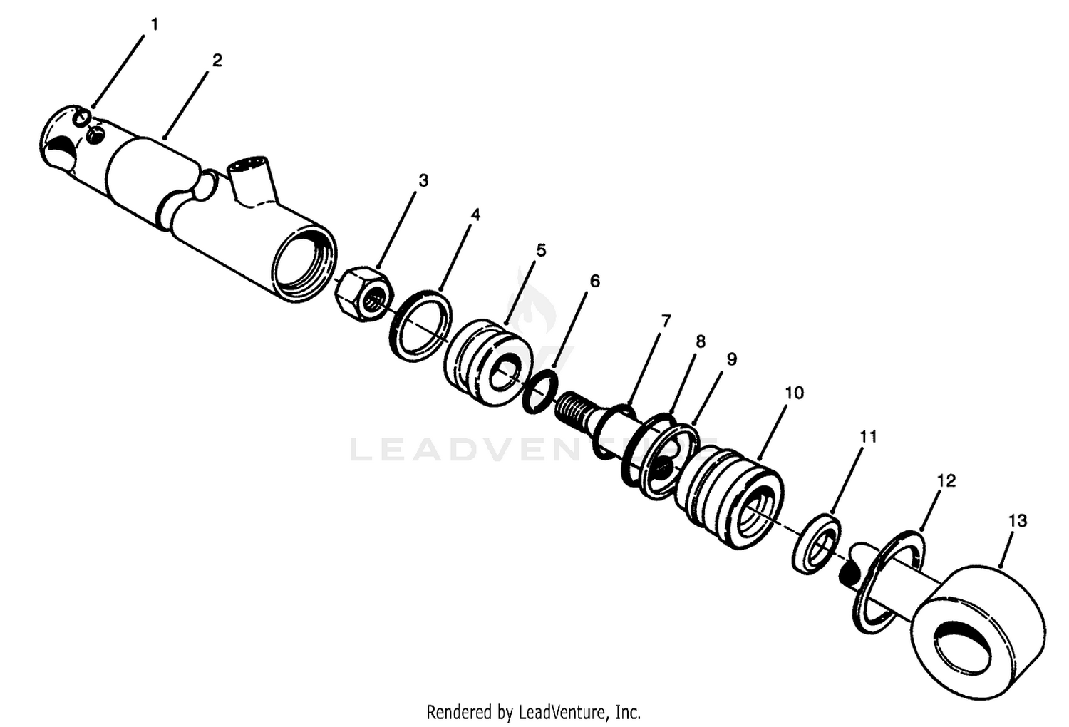 Hydraulic Lift Cylinder Assembly No. 83-7000